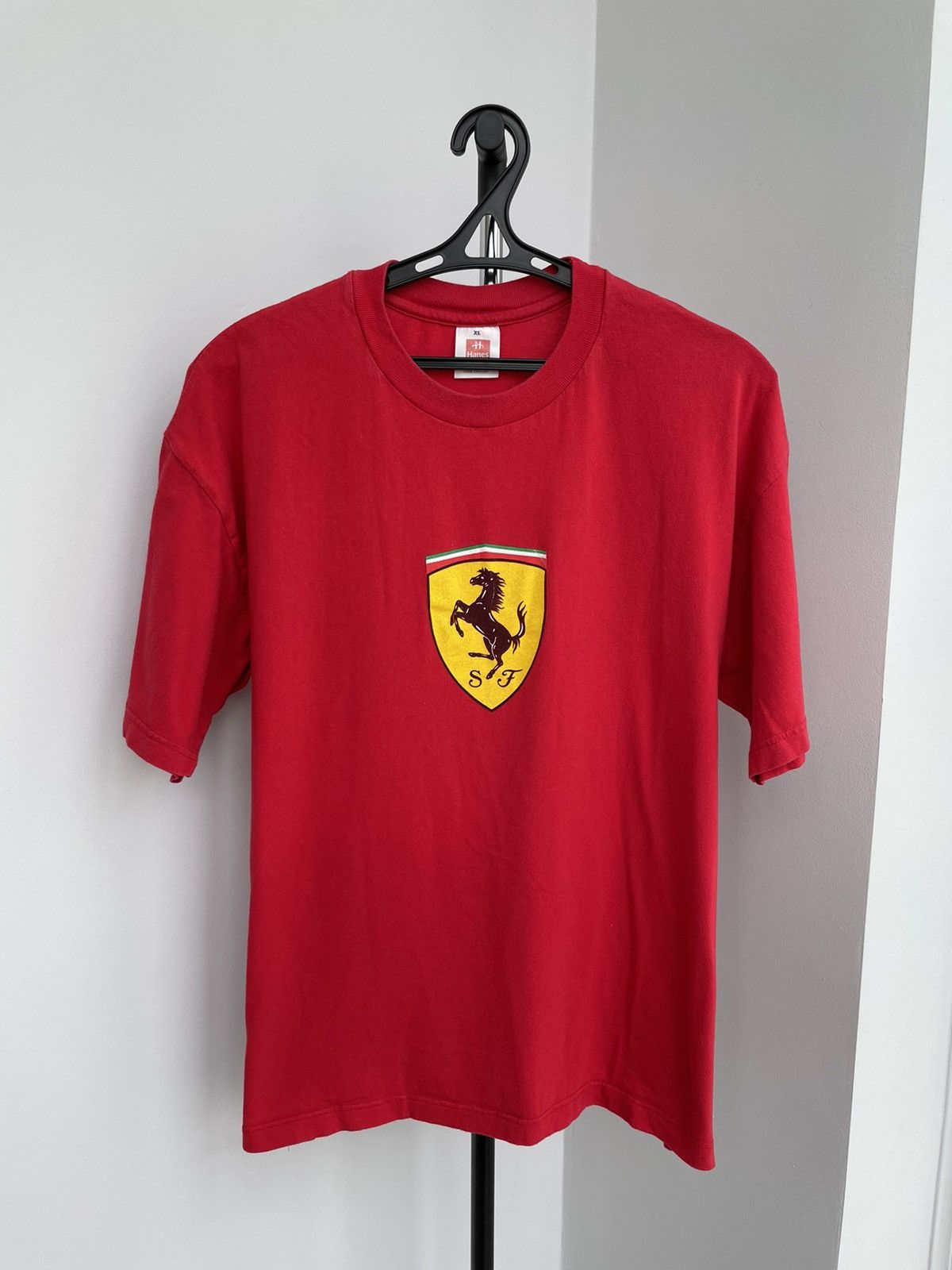 Ferrari × Vintage Vintage Ferrari Big Logo Racing Tee Size US XL / EU 56 / 4 - 1 Thumbnail