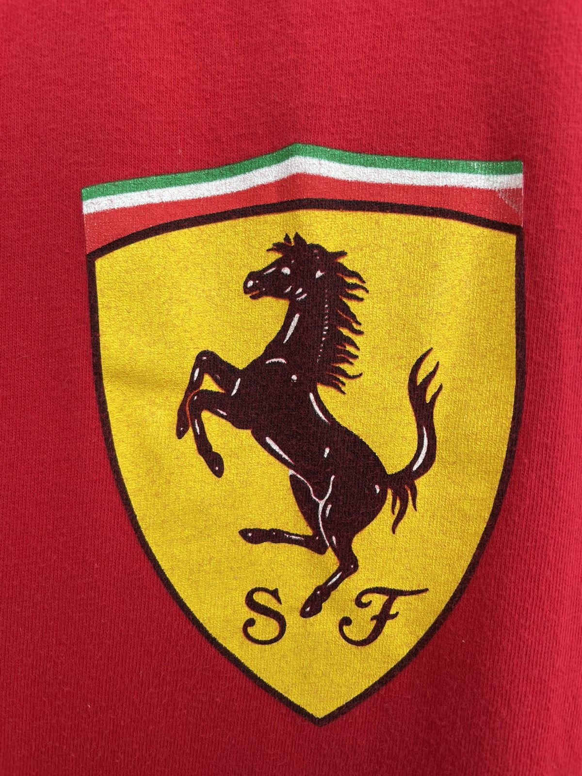 Ferrari × Vintage Vintage Ferrari Big Logo Racing Tee Size US XL / EU 56 / 4 - 4 Thumbnail