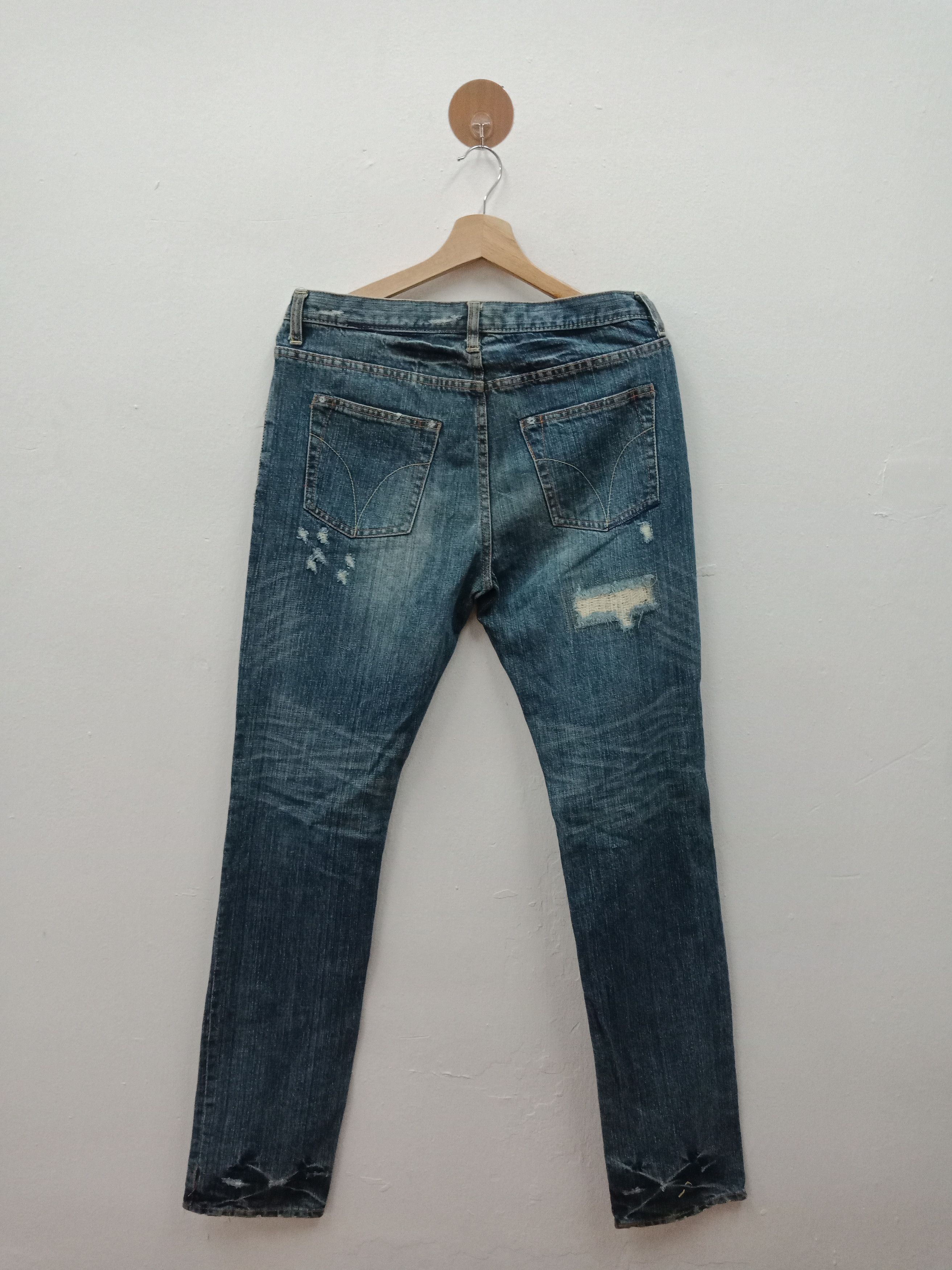 In The Attic Rob Distressed Shredded Studded Inspired By Undercover Size US 31 - 2 Thumbnail