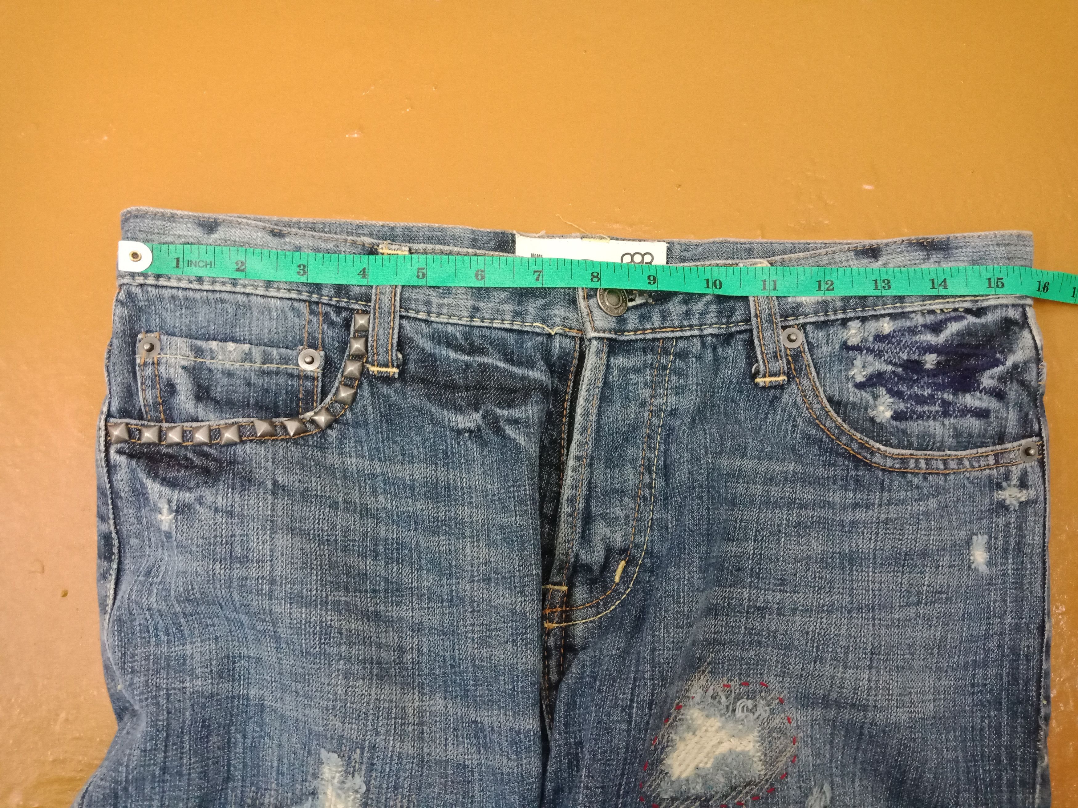 In The Attic Rob Distressed Shredded Studded Inspired By Undercover Size US 31 - 10 Thumbnail