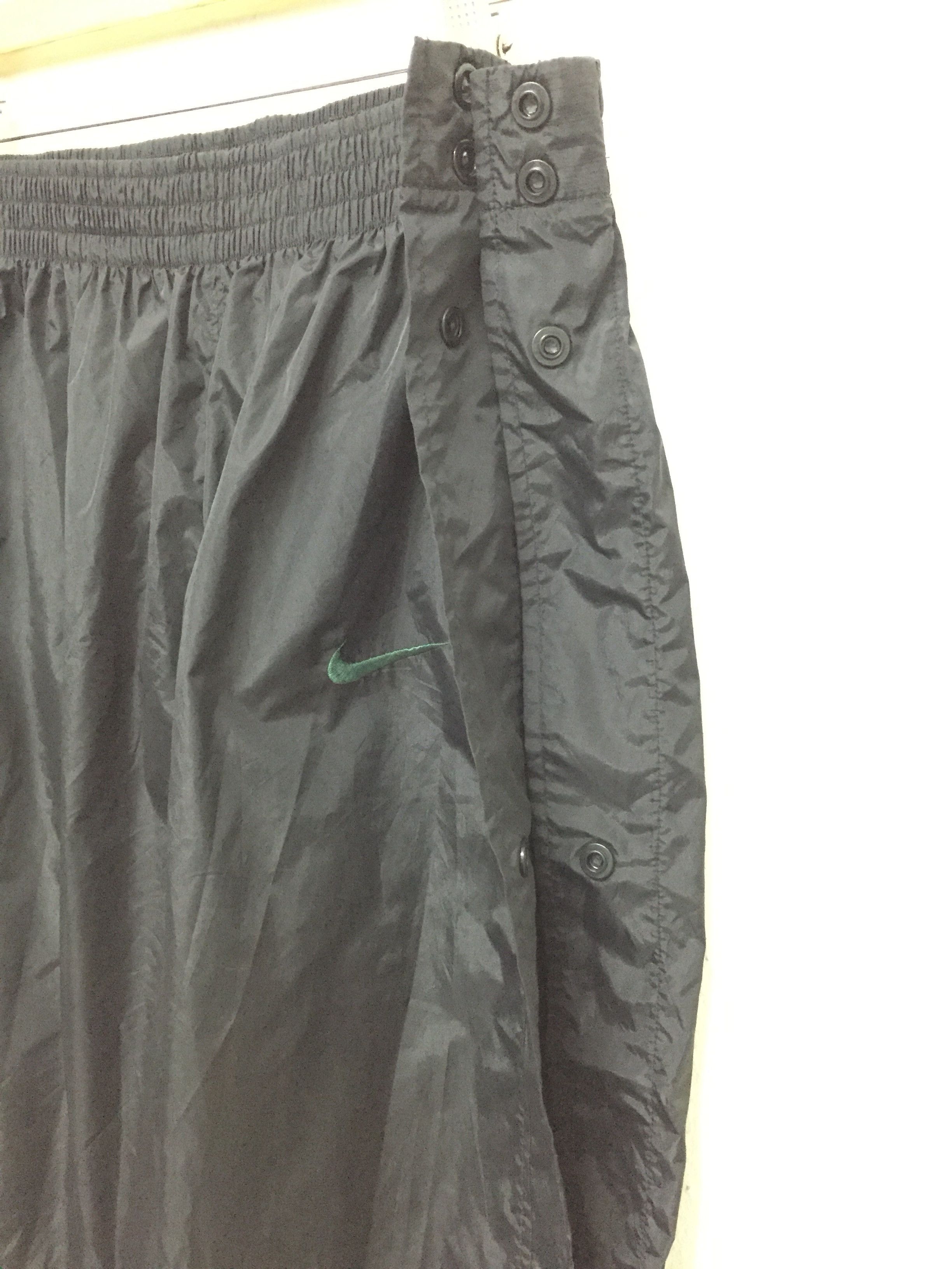 Nike × Vintage 90's NIKE side snap button swoosh nylon pants Size US 34 / EU 50 - 7 Thumbnail