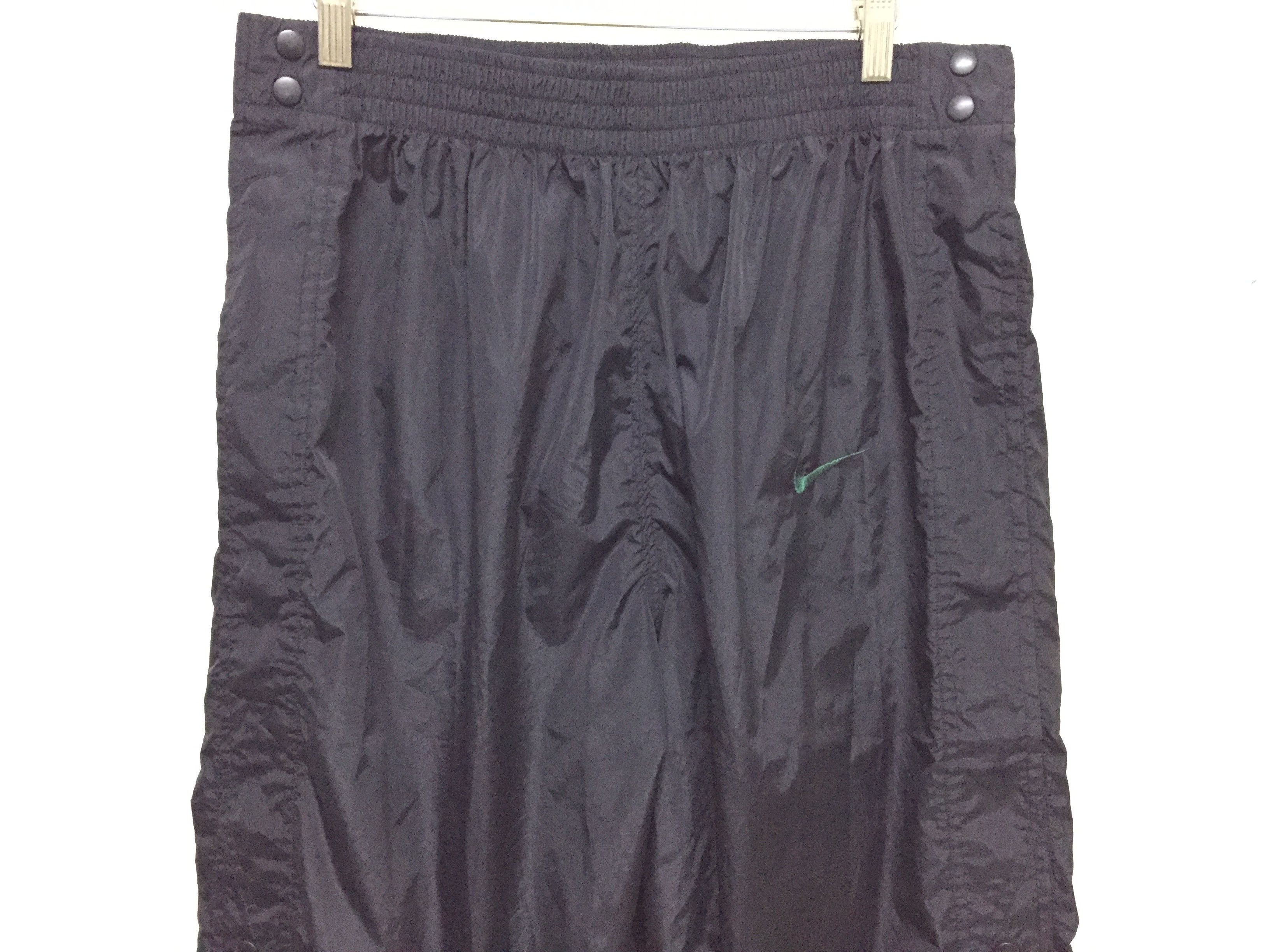 Nike × Vintage 90's NIKE side snap button swoosh nylon pants Size US 34 / EU 50 - 4 Thumbnail