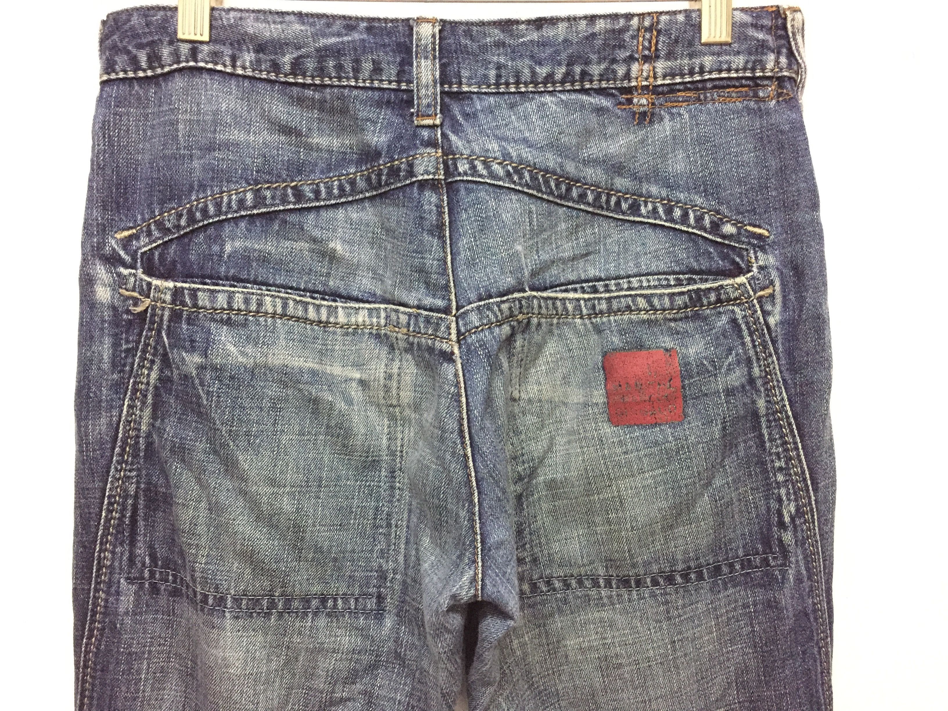 Marithe + Francois Girbaud MFG bush design distressed pants Size US 29 - 11 Thumbnail