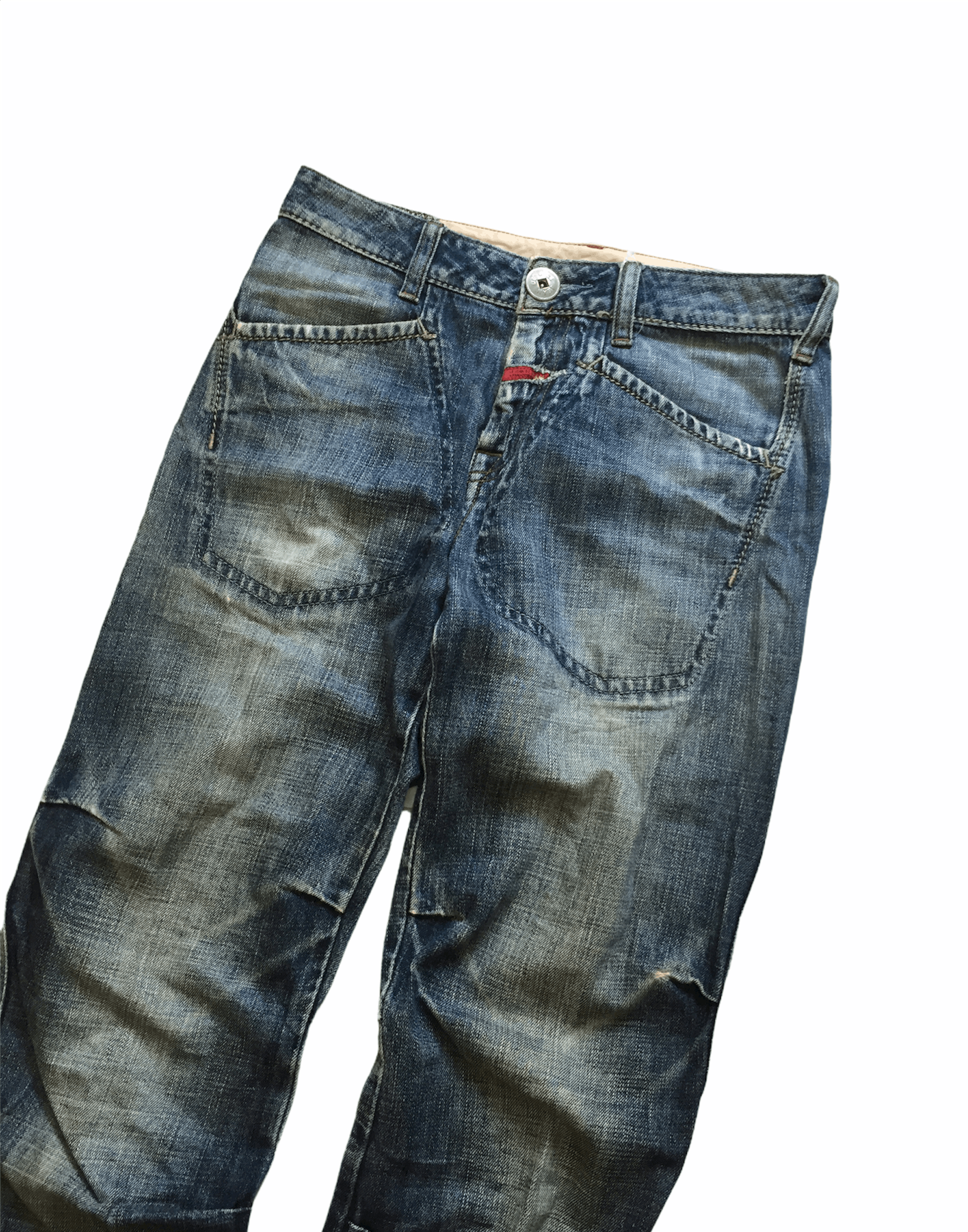 Marithe + Francois Girbaud MFG bush design distressed pants Size US 29 - 2 Thumbnail