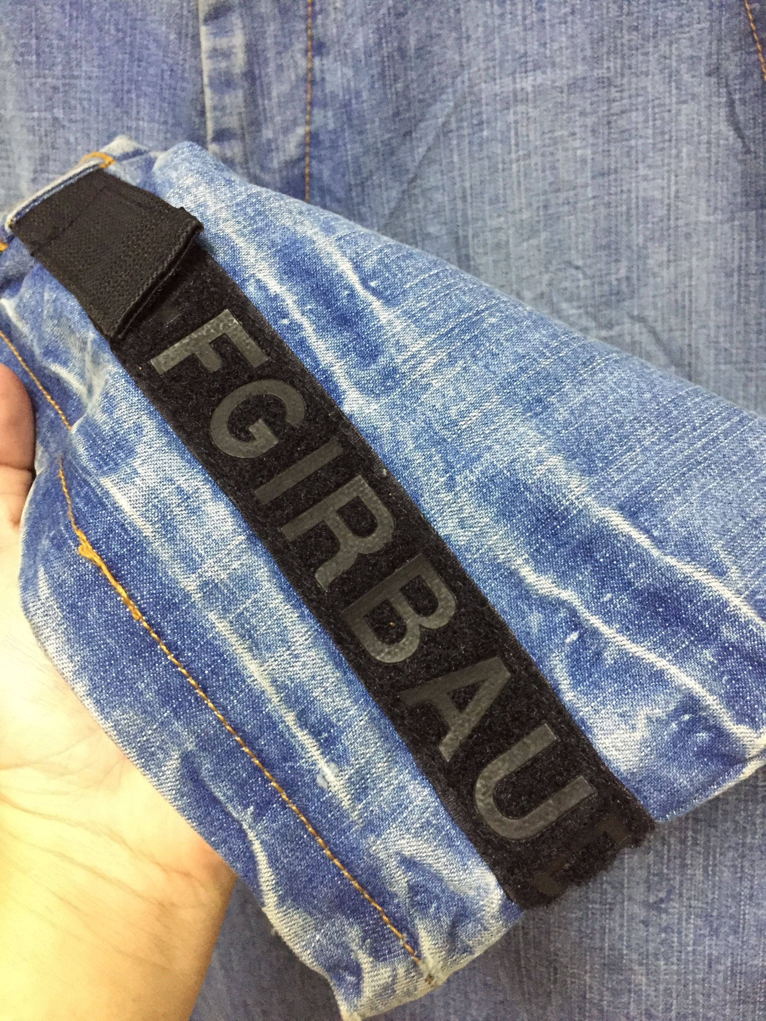 Marithe + Francois Girbaud MFG Velcro black Straps denim Size US 37 - 7 Thumbnail