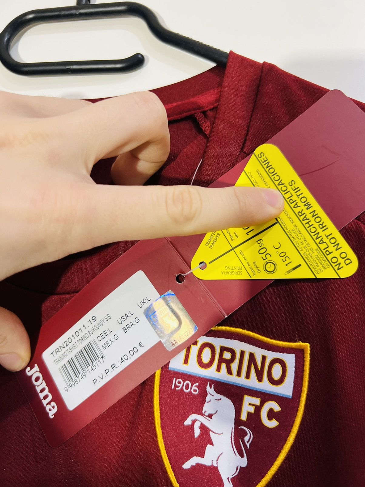 Joma × Vintage Torino jersey joma 2019 brand new Size US L / EU 52-54 / 3 - 9 Thumbnail