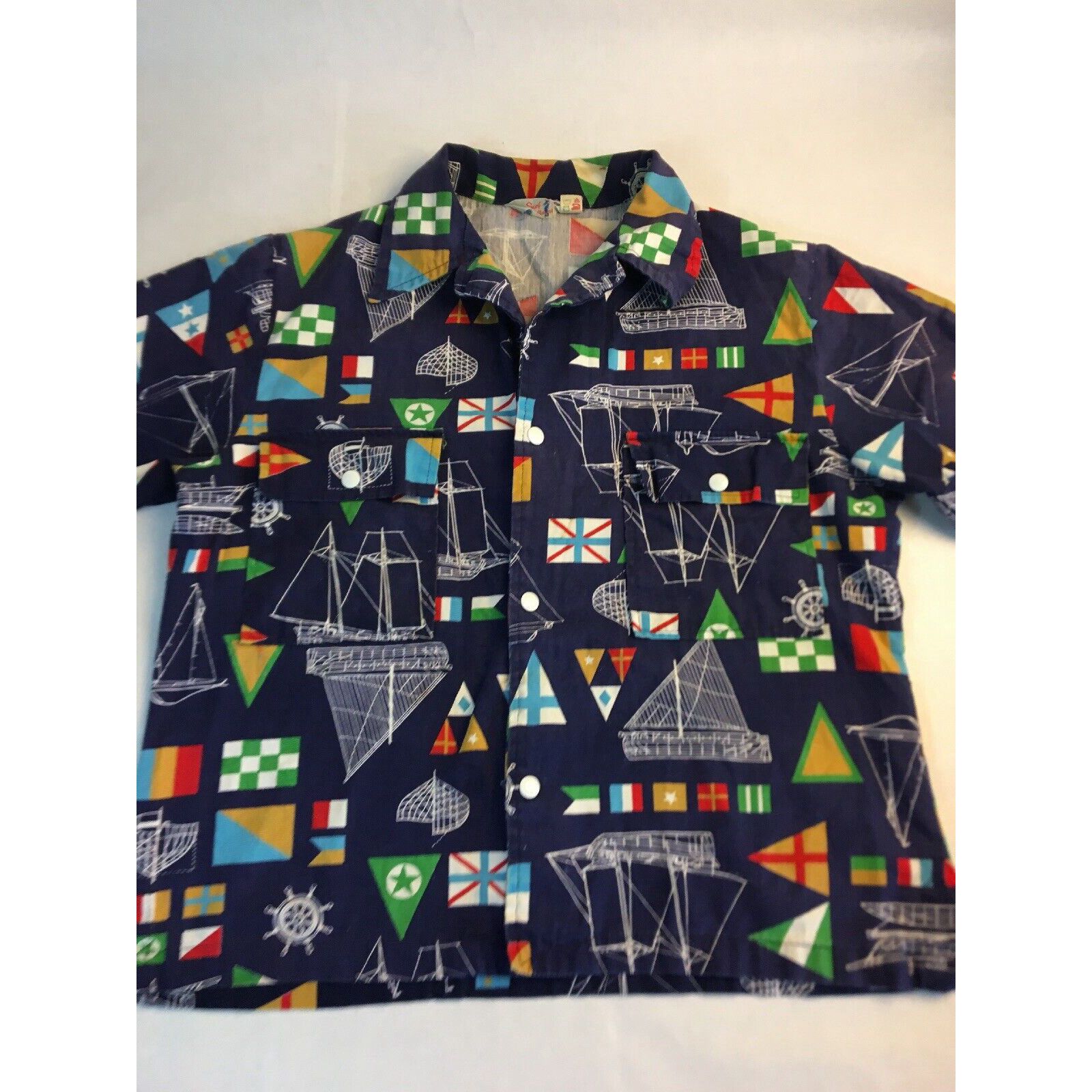 Retro Beach Boy Navy Hawaiian Shirt main image 1