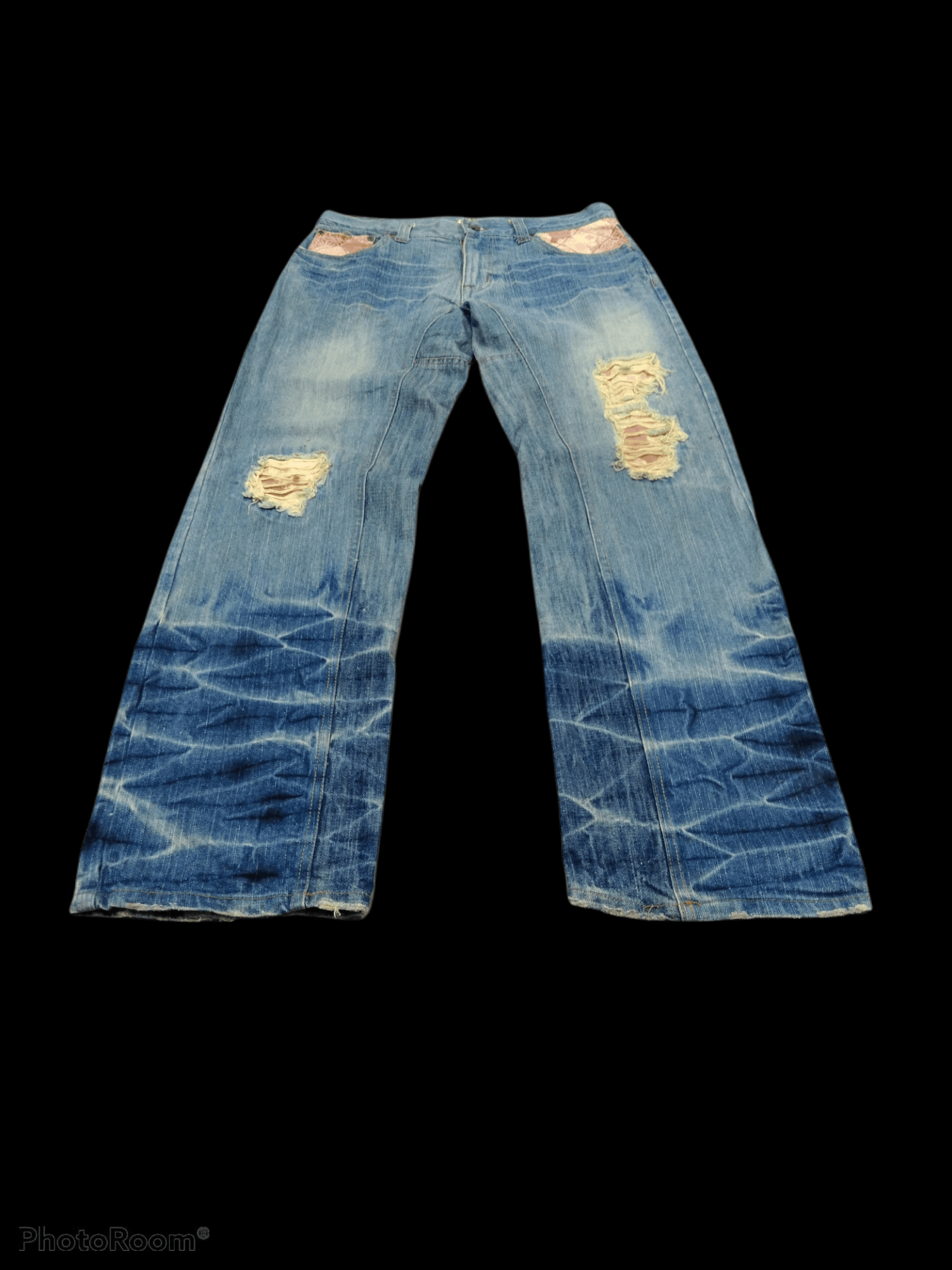 Japanese Brand Japanese Distressed Denim Jeans Size US 33 - 3 Thumbnail