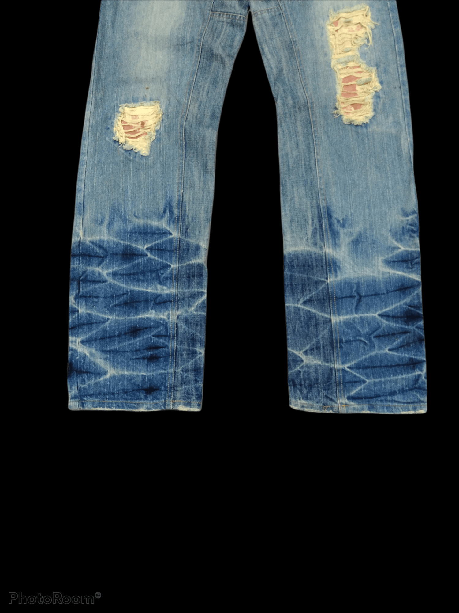Japanese Brand Japanese Distressed Denim Jeans Size US 33 - 6 Thumbnail