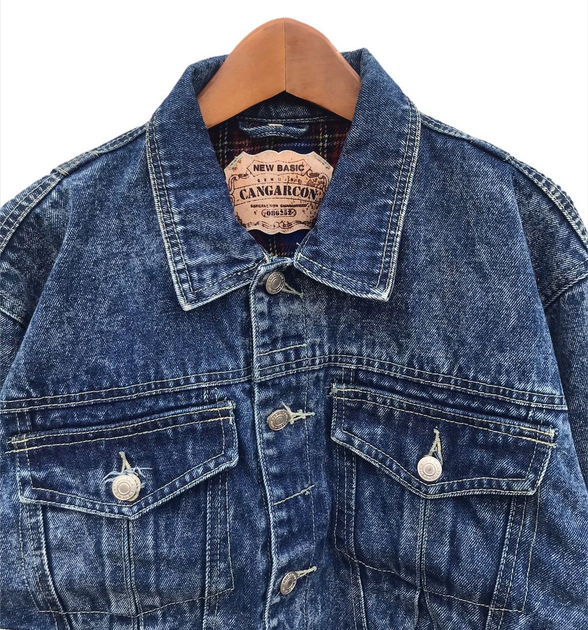 Vintage Vintage Cangarcon trucker denim jacket Size US L / EU 52-54 / 3 - 2 Thumbnail