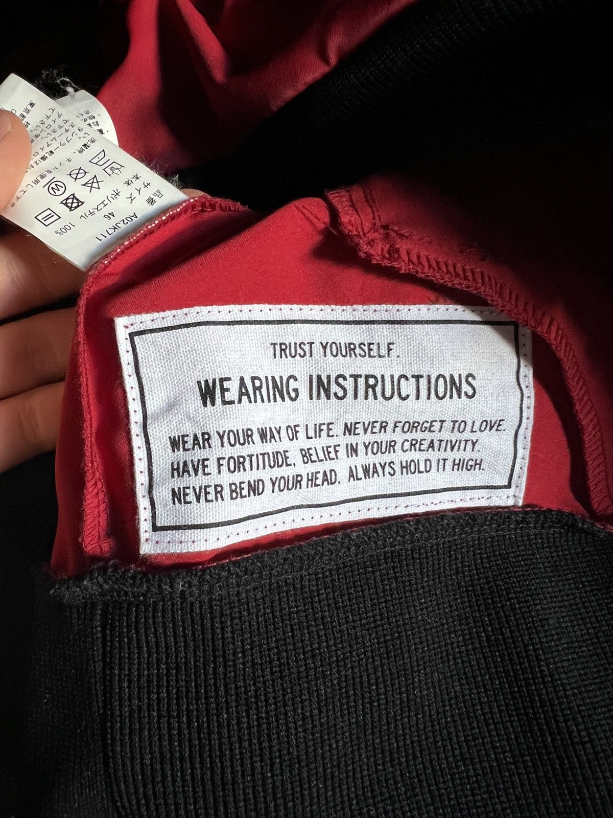 Maison MIHARA YASUHIRO RARE Big Zipper Red Viscose Track Jacket Size US M / EU 48-50 / 2 - 10 Thumbnail