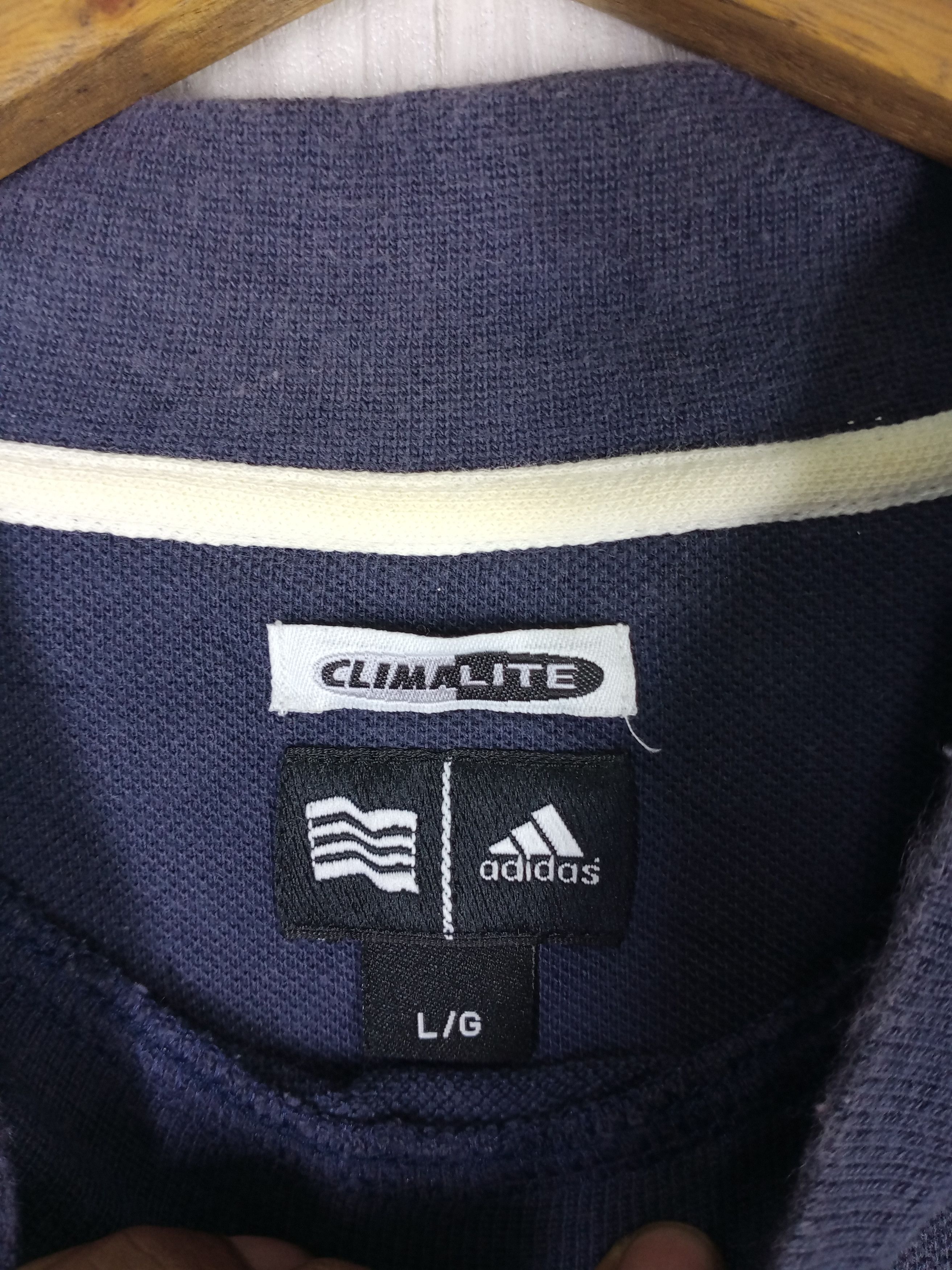 Adidas Vintage Adidas Mock Neck Tshirt Size US L / EU 52-54 / 3 - 6 Thumbnail