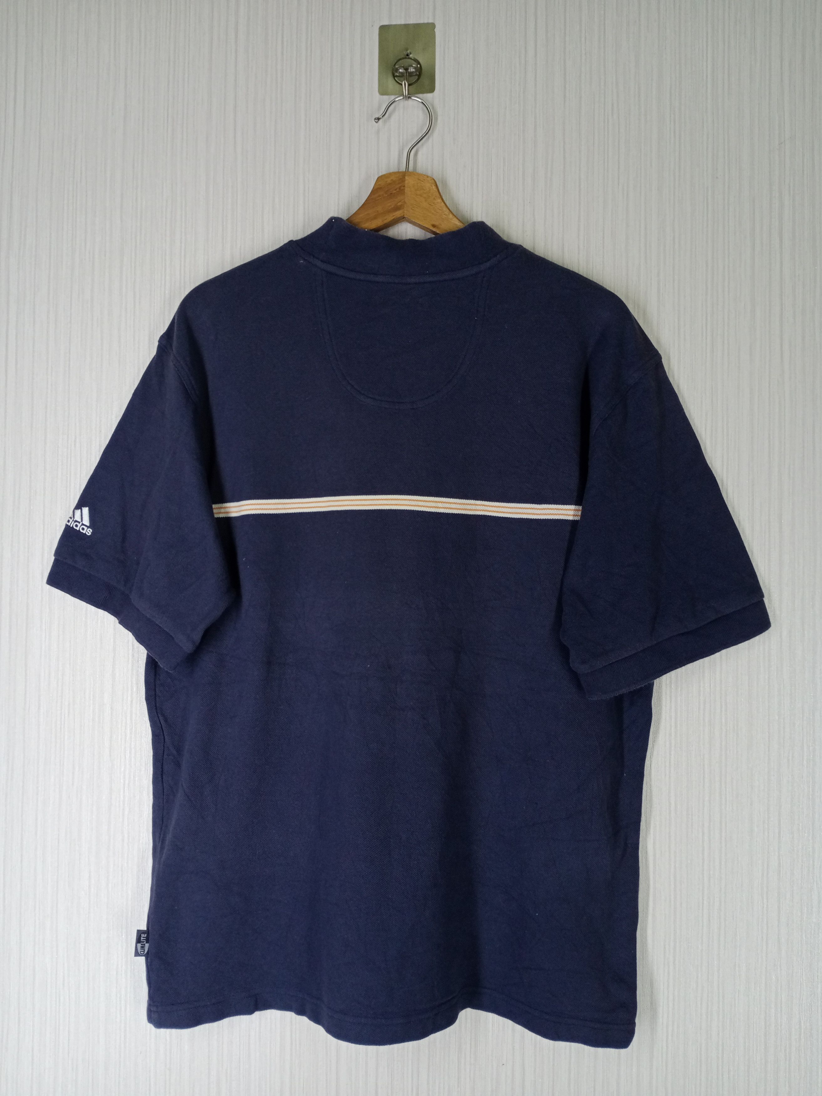 Adidas Vintage Adidas Mock Neck Tshirt Size US L / EU 52-54 / 3 - 4 Thumbnail