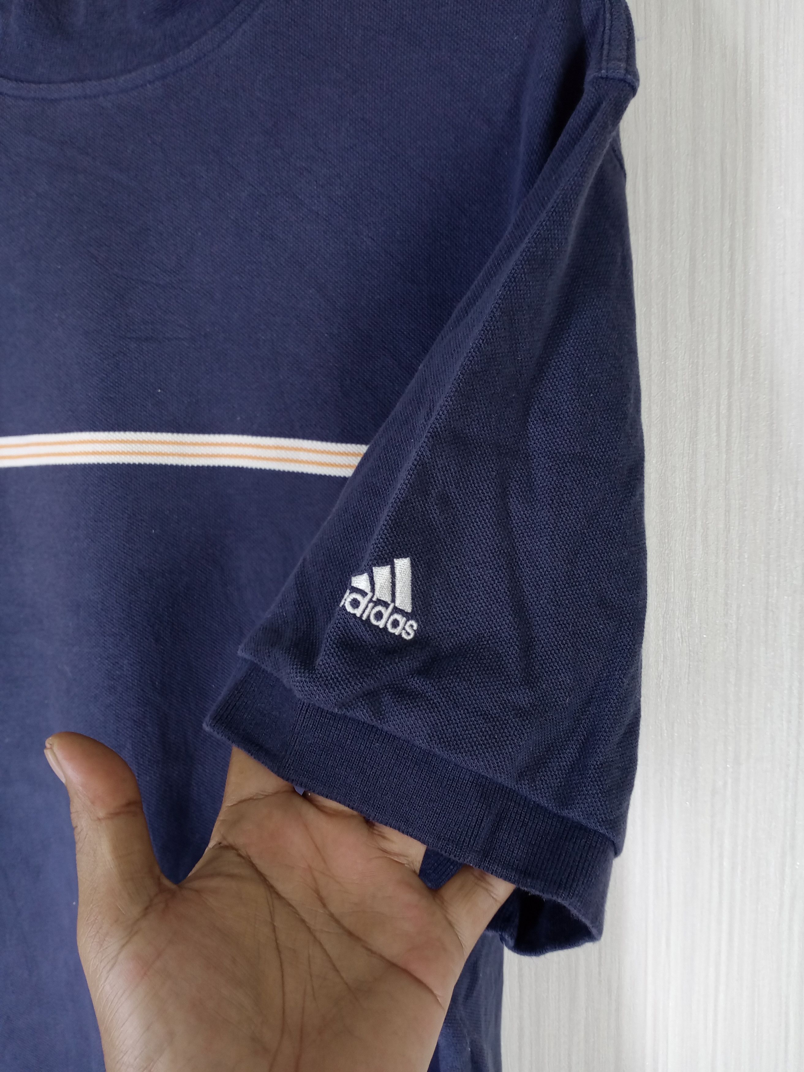 Adidas Vintage Adidas Mock Neck Tshirt Size US L / EU 52-54 / 3 - 5 Thumbnail