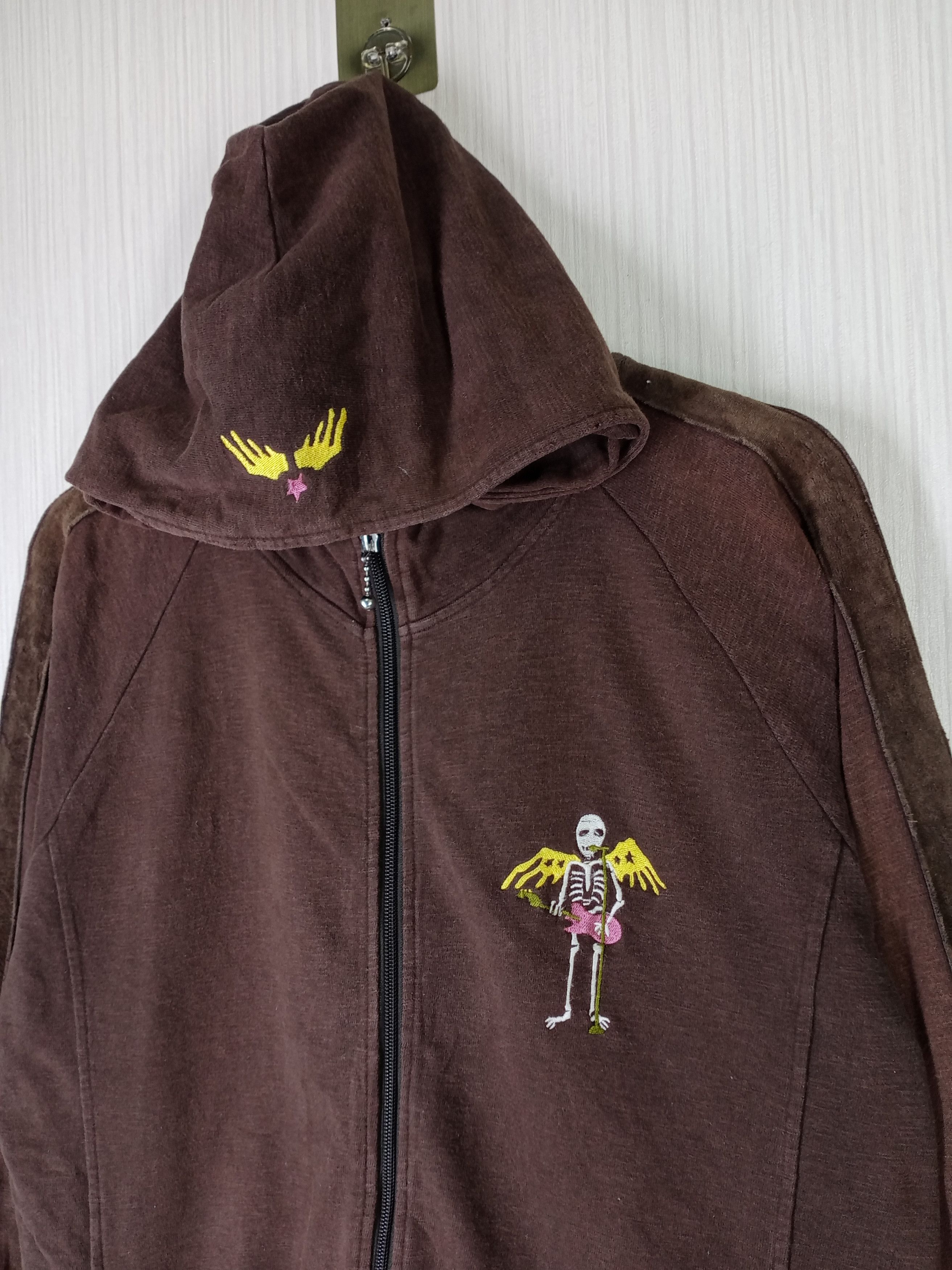 トップス 00s PPFM GIMMICK ZIP UP HOODIE ARCHIVE PPFM Zip Hoodie 00s Y2K Archive M Cotton Brown Used | eBay