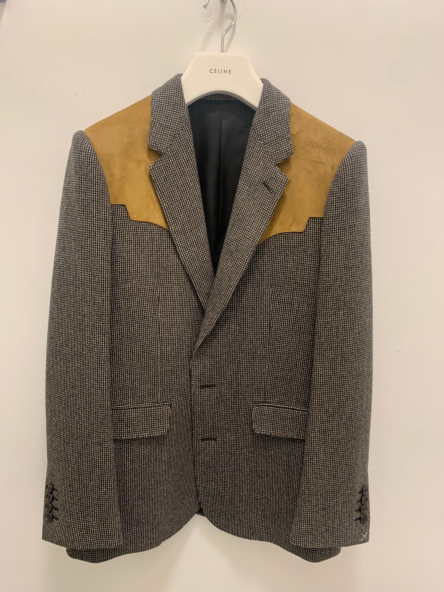 Celine Micro Tweed 2B Blazer in Multicolor Size US M / EU 48-50 / 2 - 4 Thumbnail