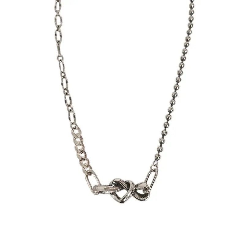 Jewelry Handmade Twist Love Heart Necklace Size ONE SIZE - 1 Thumbnail