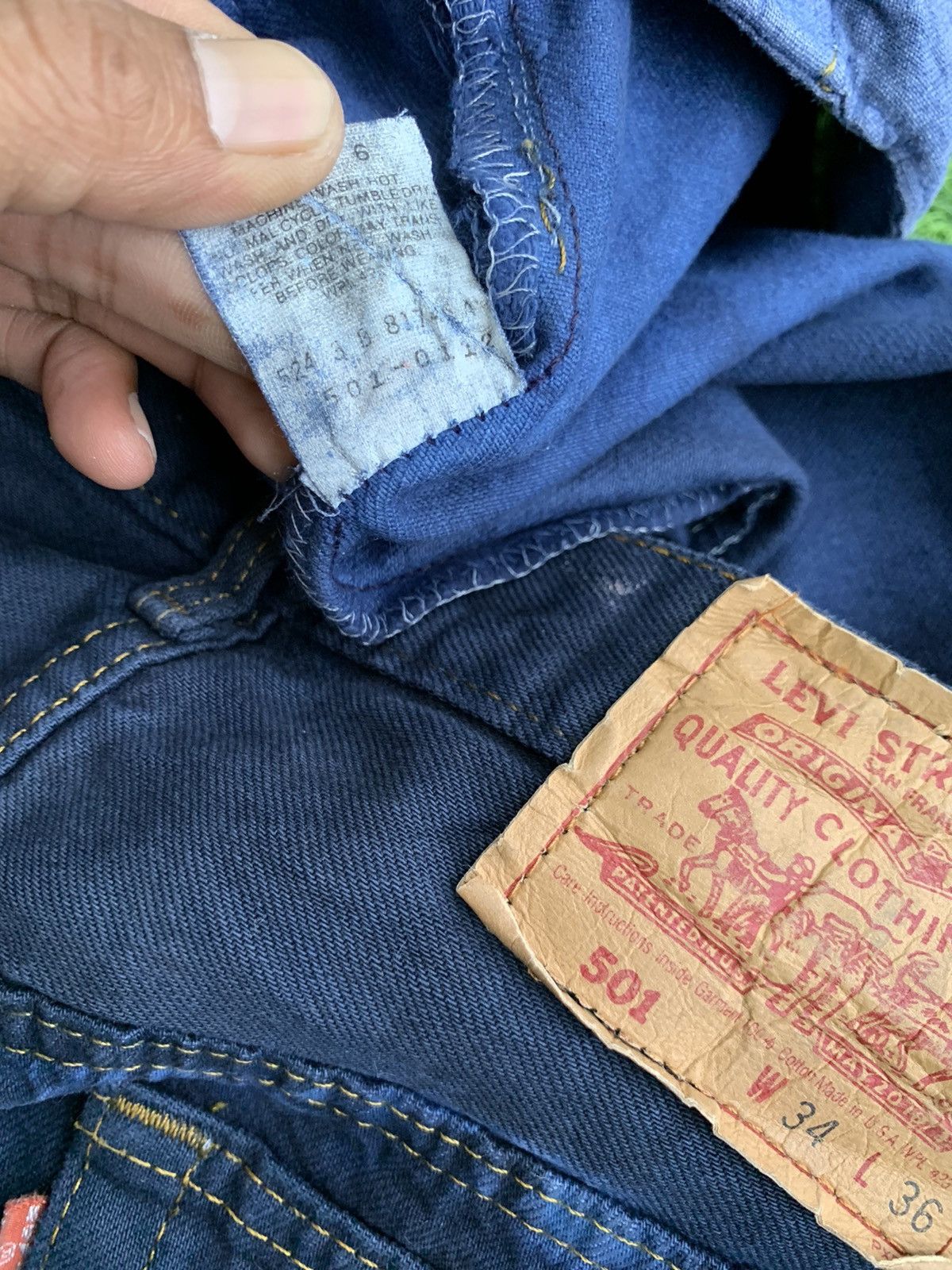 Levi's Vintage Clothing Rare!! Vintage Levis Tie Dye Jeans Size US 32 / EU 48 - 10 Thumbnail