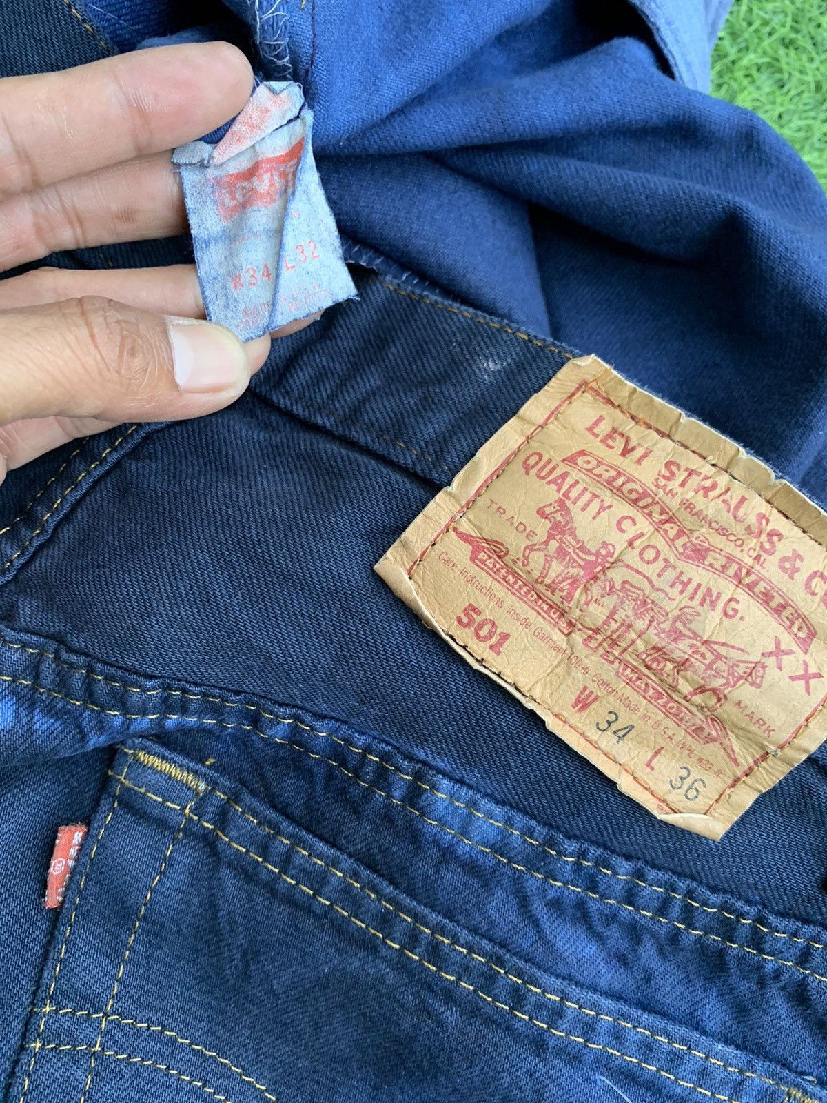 Levi's Vintage Clothing Rare!! Vintage Levis Tie Dye Jeans Size US 32 / EU 48 - 11 Thumbnail