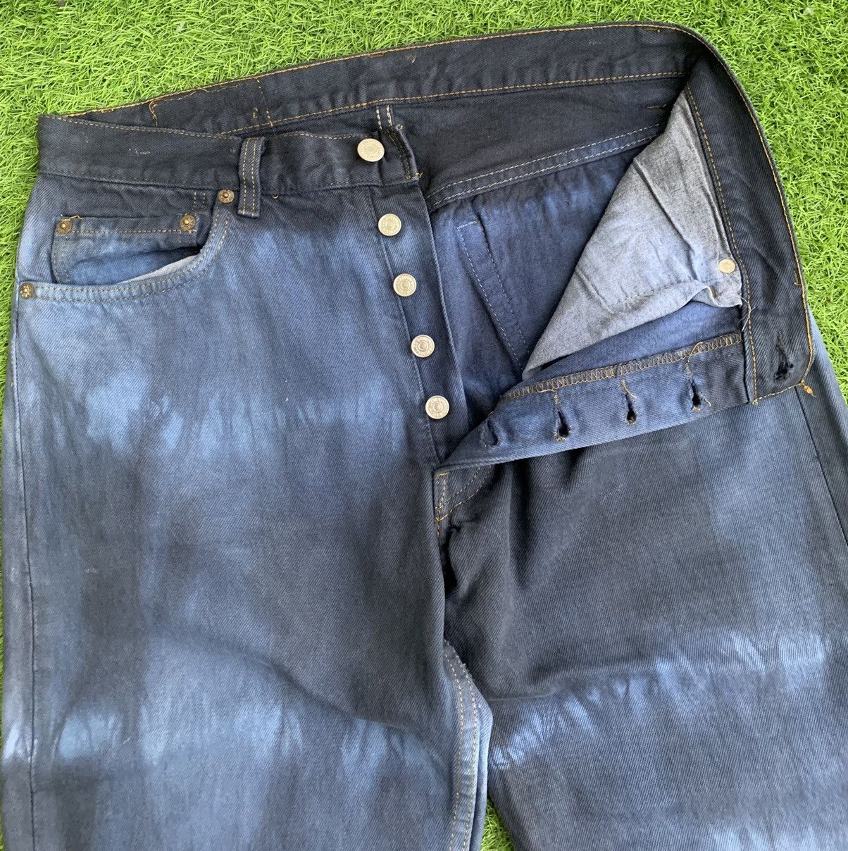 Levi's Vintage Clothing Rare!! Vintage Levis Tie Dye Jeans Size US 32 / EU 48 - 12 Thumbnail