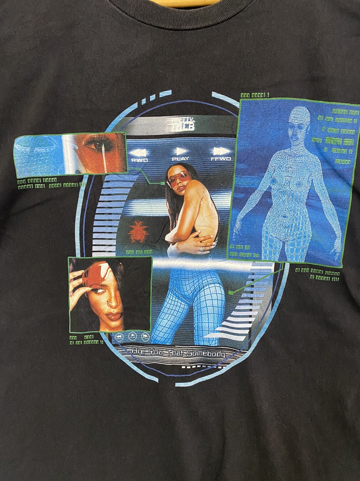 Band Tees vintage AALIYAH are you that somebody singles promo t-shirts Size US M / EU 48-50 / 2 - 3 Thumbnail