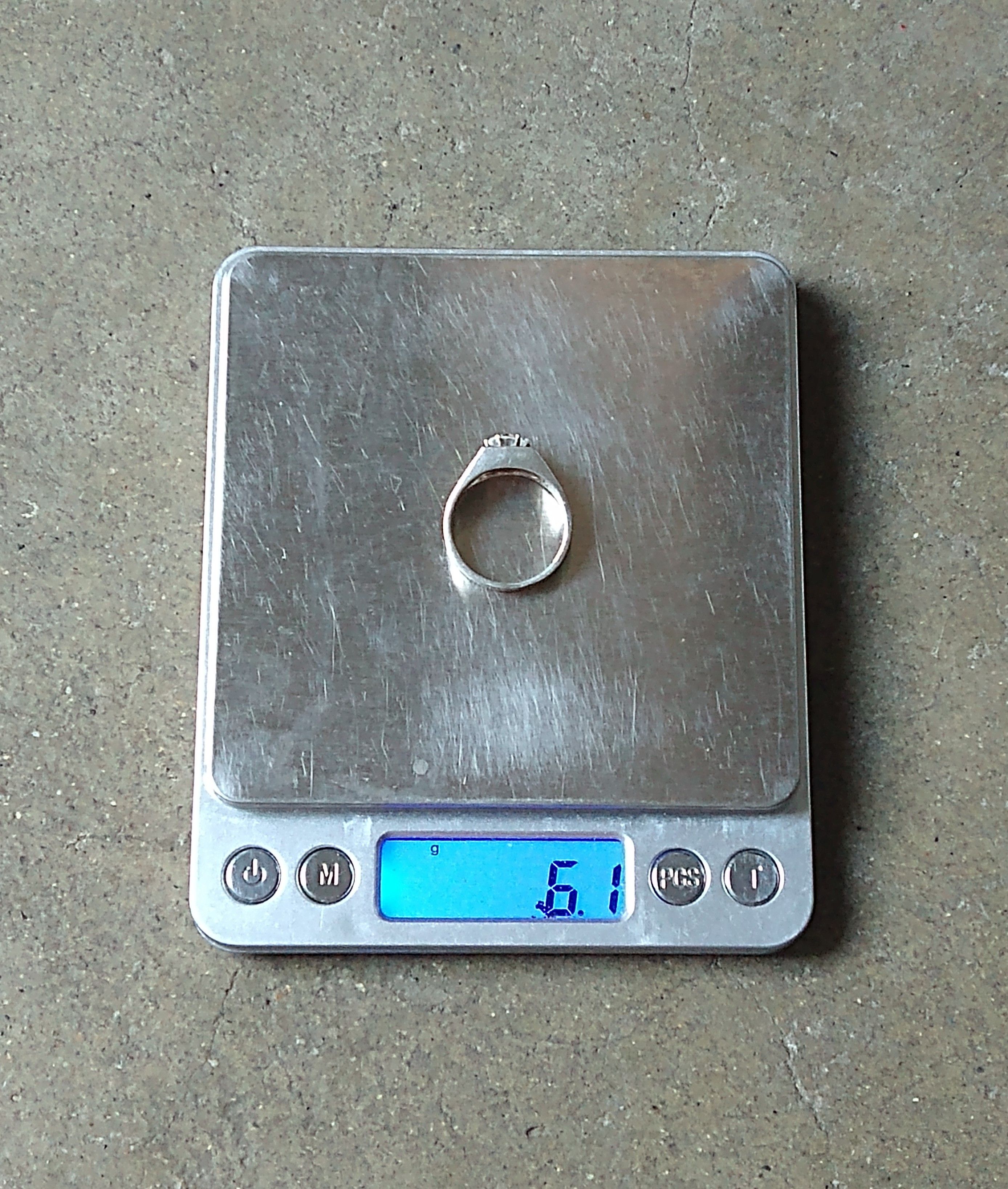 Jewelry × Vintage Sterling Silver Ring Size 9.75 CZ Nugget Brutalist Modern Size ONE SIZE - 16 Thumbnail