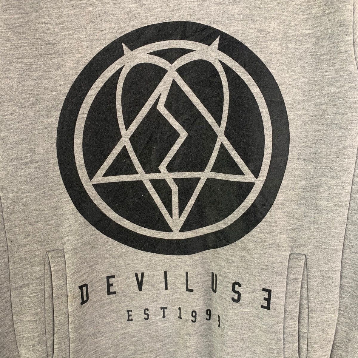 Japanese Brand Devil Use Big Logo Hoodie Size US L / EU 52-54 / 3 - 4 Thumbnail