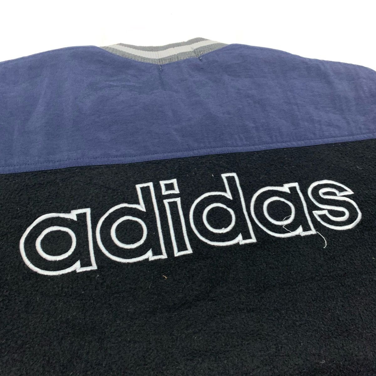 Adidas × Vintage Adidas Trefoil Spell Out Big Logo Double Pocket Sweatshirt Size US XL / EU 56 / 4 - 6 Thumbnail
