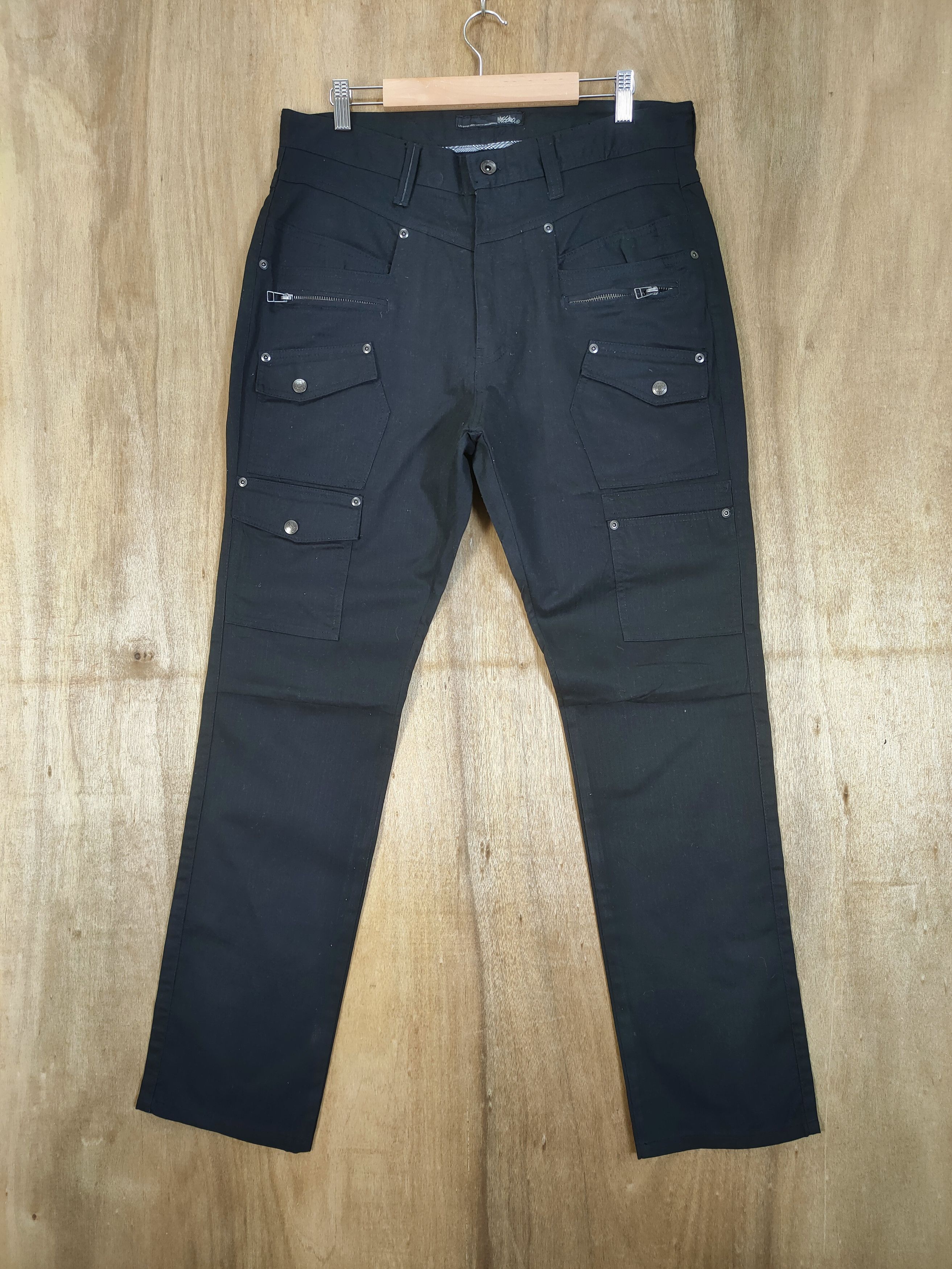 Massimo Osti MASSIMO BLACK CARGO PANTS MULTIPOCKET TACTICAL Size US 34 / EU 50 - 1 Thumbnail