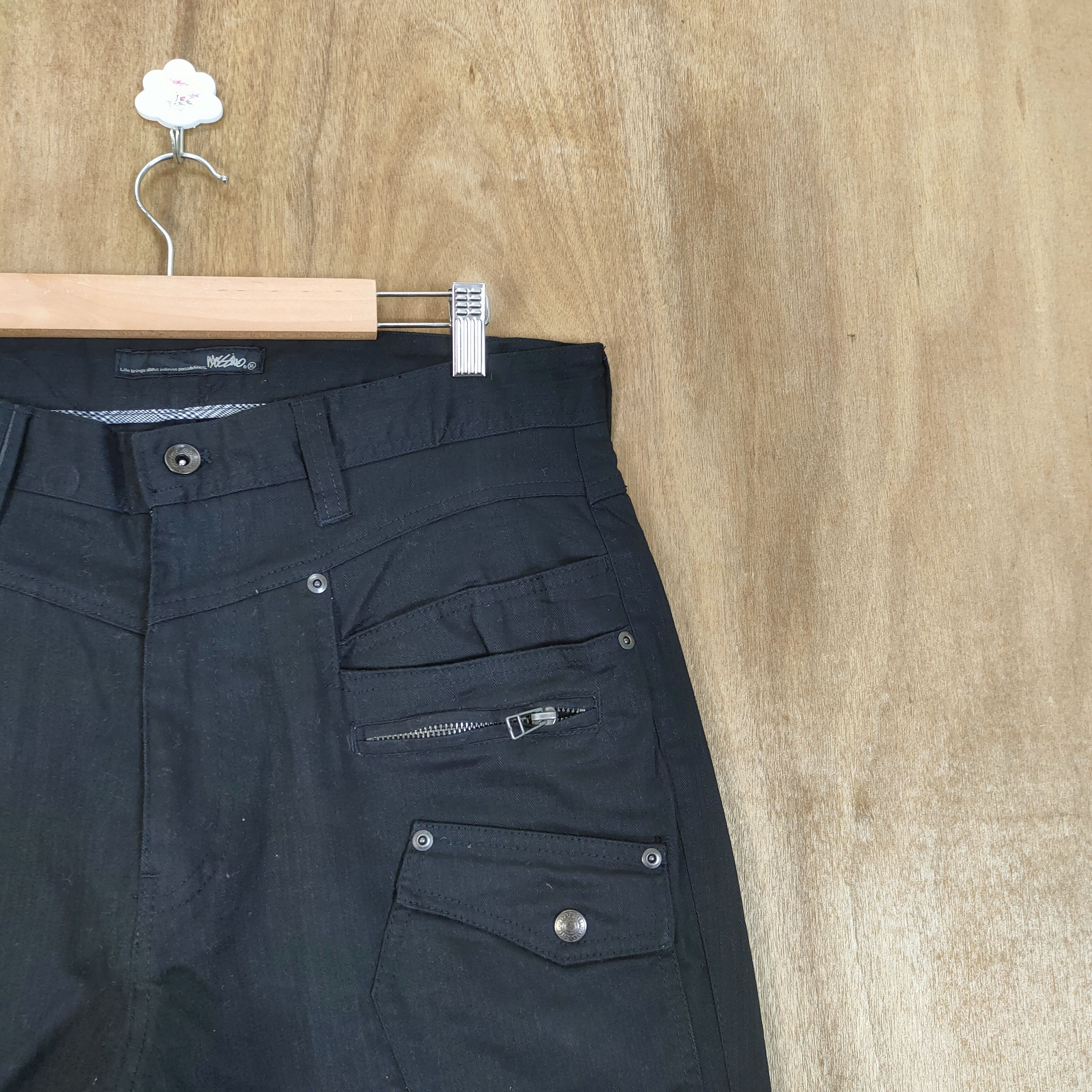 Massimo Osti MASSIMO BLACK CARGO PANTS MULTIPOCKET TACTICAL Size US 34 / EU 50 - 5 Thumbnail