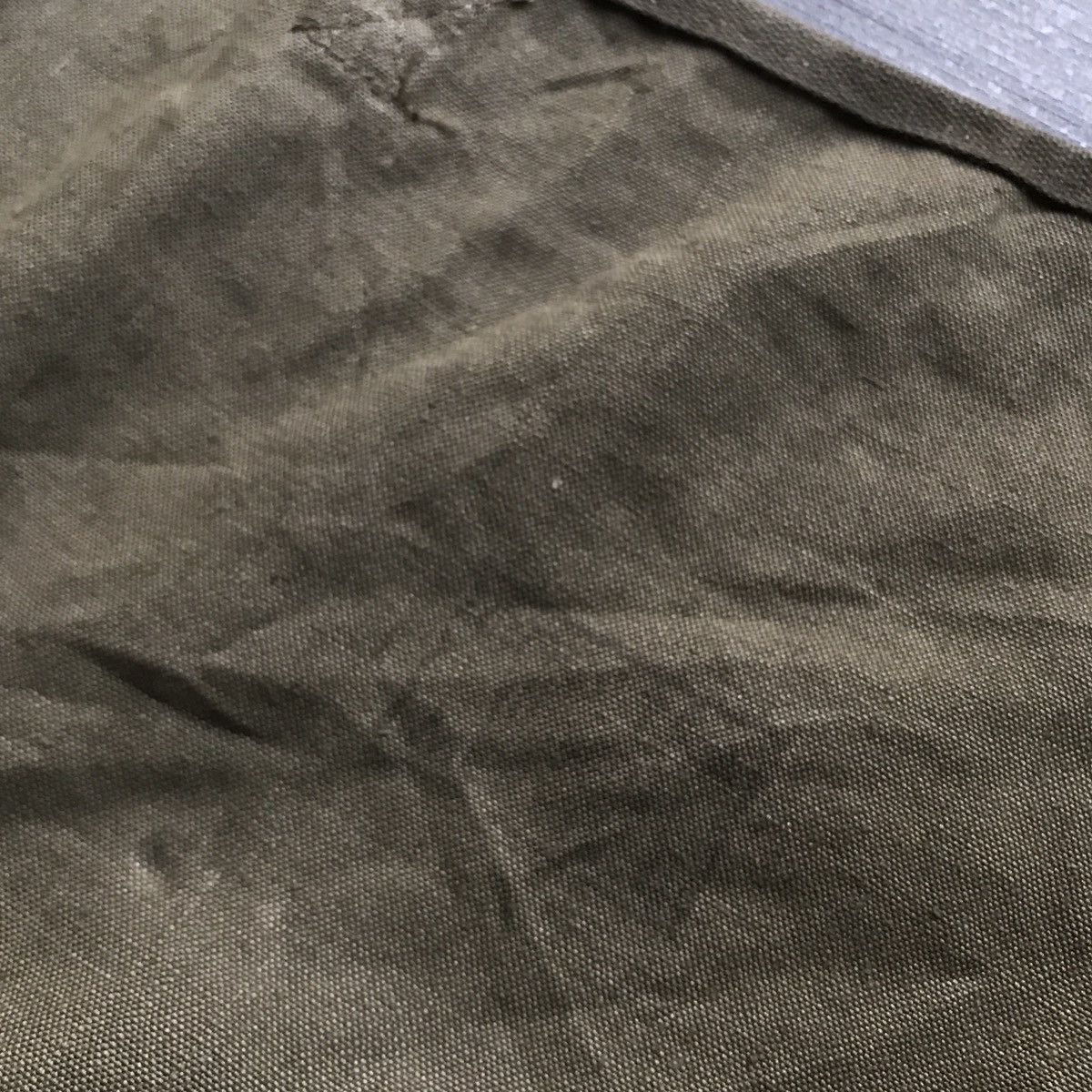 Vintage TRUE VINTAGE 50s FRENCH ARMY LINEN SLING BAG Size ONE SIZE - 8 Thumbnail