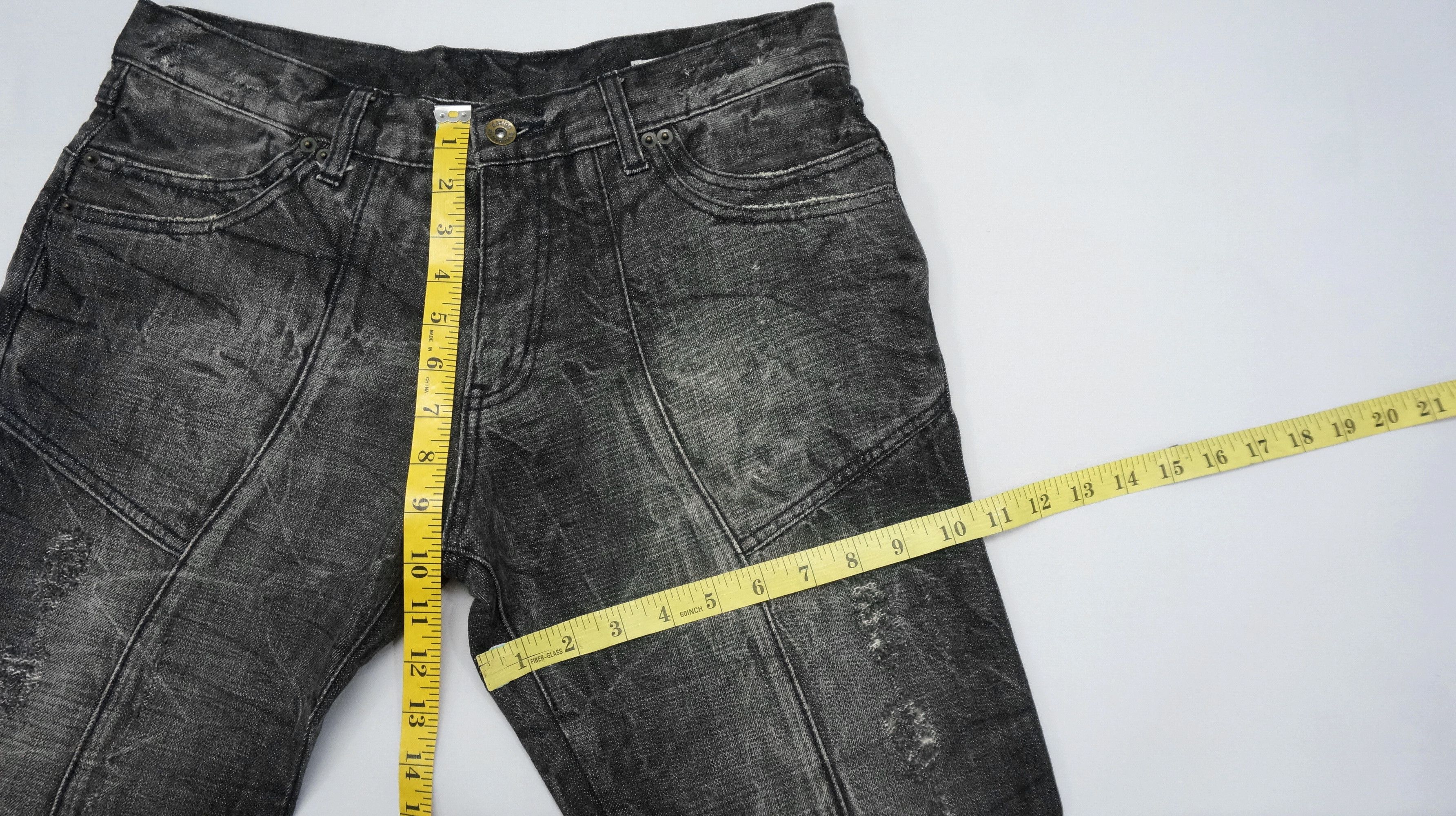 semanticdesign 🔥 Vintage SEMANTIC DESIGN Distressed Patchwork Denim Pants Size US 30 / EU 46 - 14 Thumbnail
