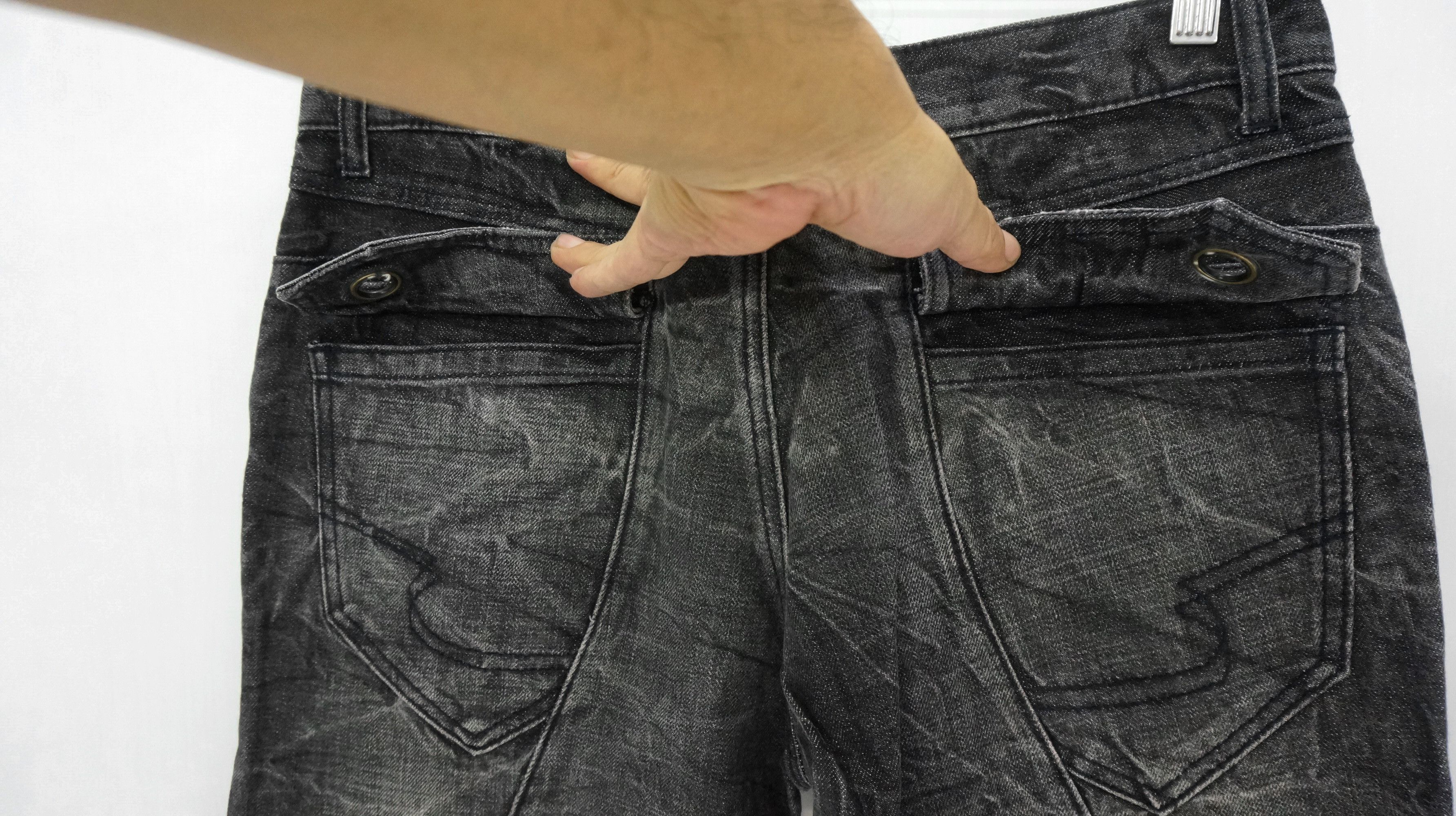 semanticdesign 🔥 Vintage SEMANTIC DESIGN Distressed Patchwork Denim Pants Size US 30 / EU 46 - 10 Thumbnail
