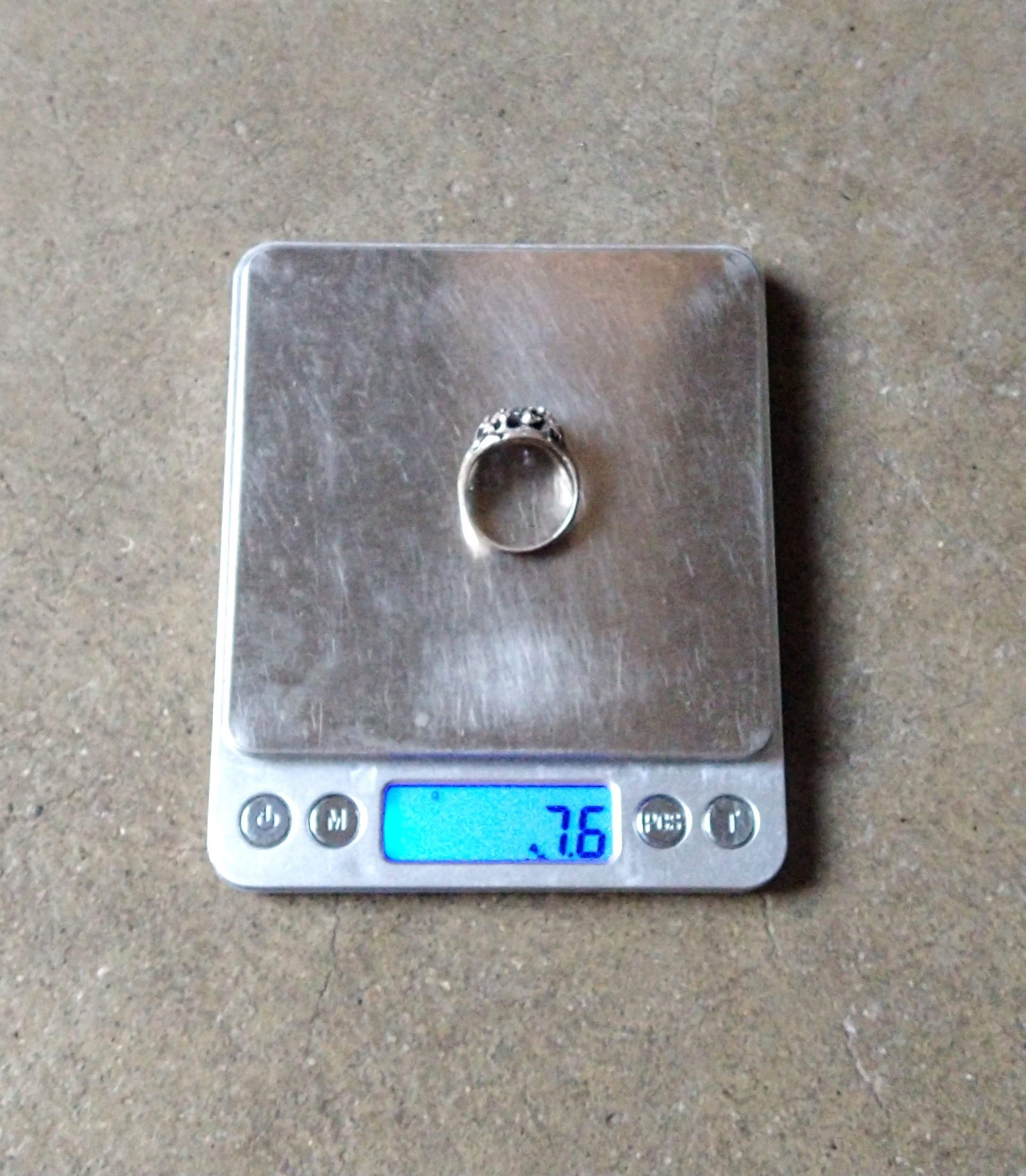 Other Sterling Silver Ring Size 10.5 Clear CZ Brutalist Modern Size ONE SIZE - 17 Thumbnail