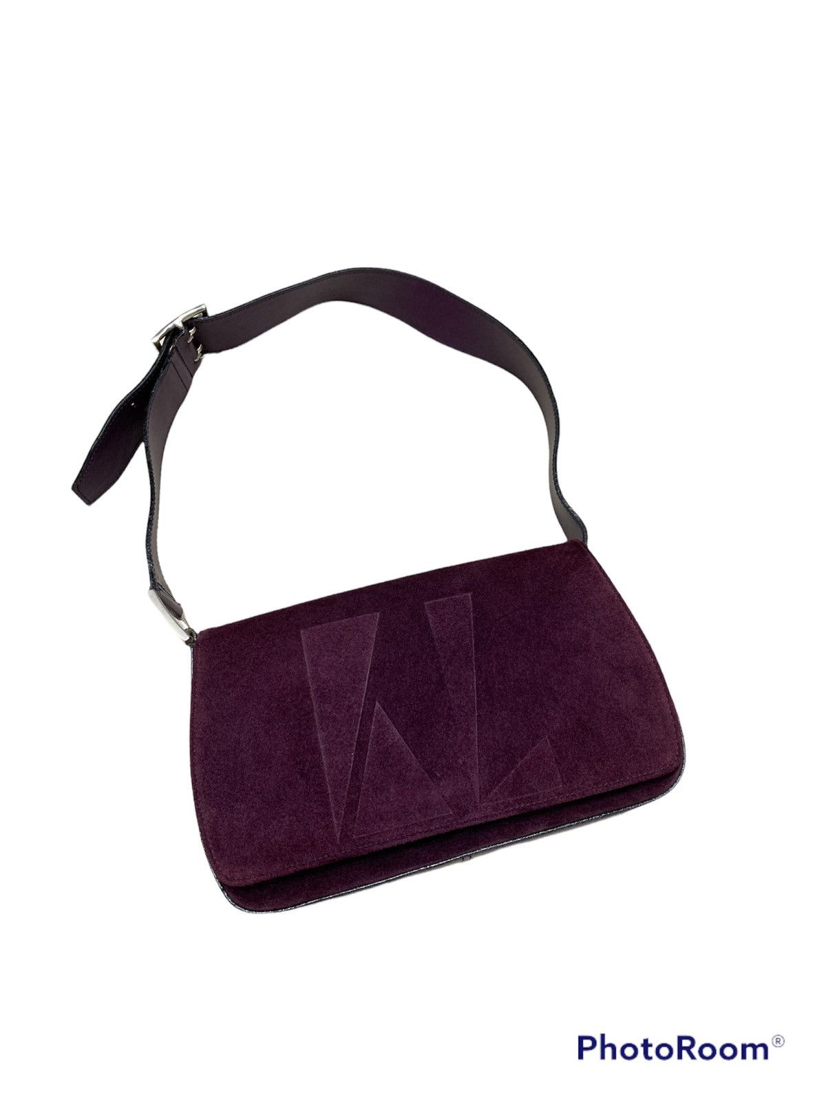 Karl Lagerfeld × Vintage FULL SUEDE LAGERFELD BAGUETTE BAG KL Size ONE SIZE - 1 Thumbnail