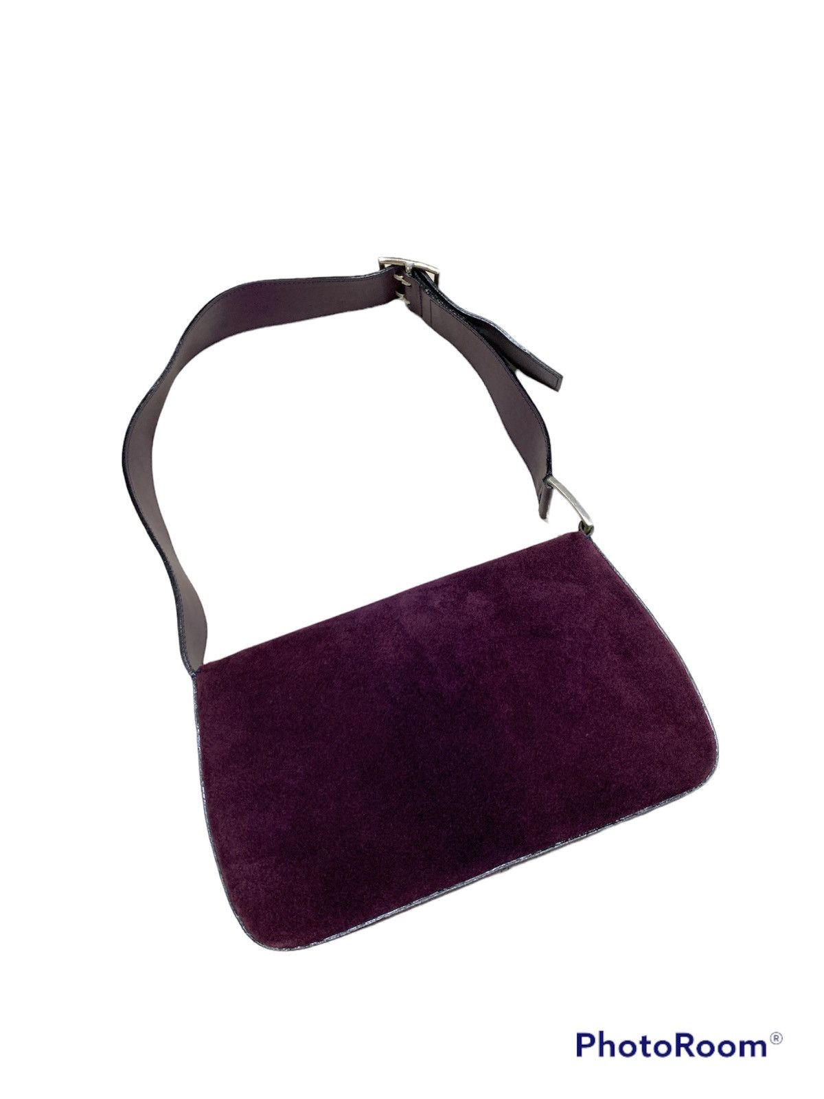 Karl Lagerfeld × Vintage FULL SUEDE LAGERFELD BAGUETTE BAG KL Size ONE SIZE - 2 Thumbnail