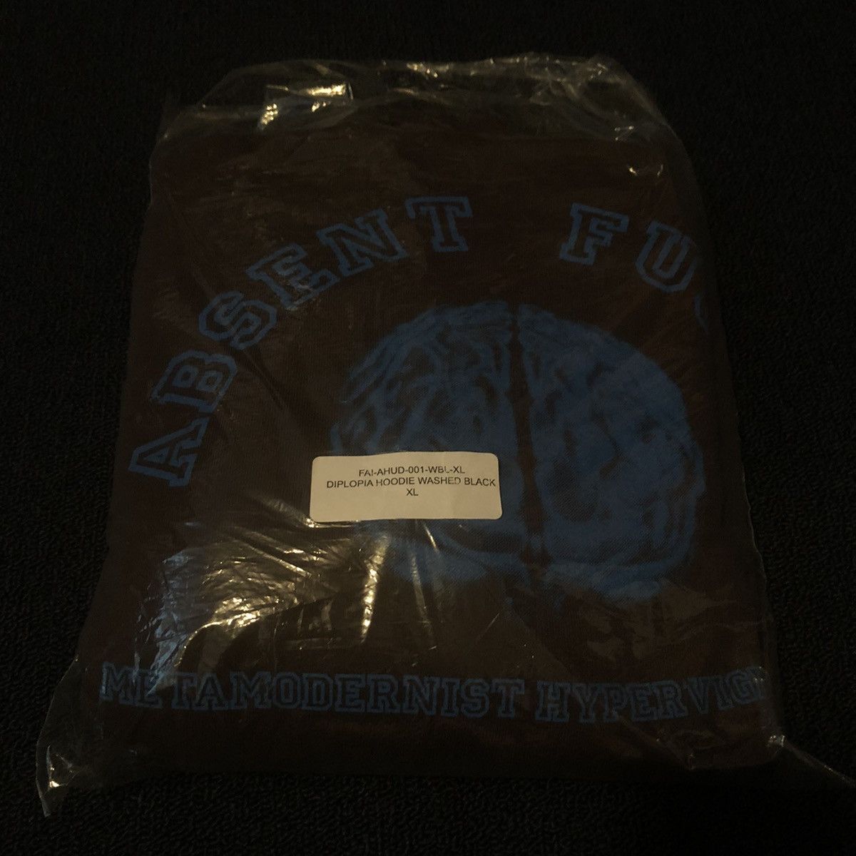 Absent × Fugazi Fugazi Absent Cerebral Raf Simons Brain Washed Black Hoodie Size US XL / EU 56 / 4 - 7 Thumbnail