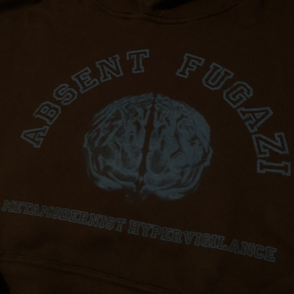 Absent × Fugazi Fugazi Absent Cerebral Raf Simons Brain Washed Black Hoodie Size US XL / EU 56 / 4 - 4 Thumbnail
