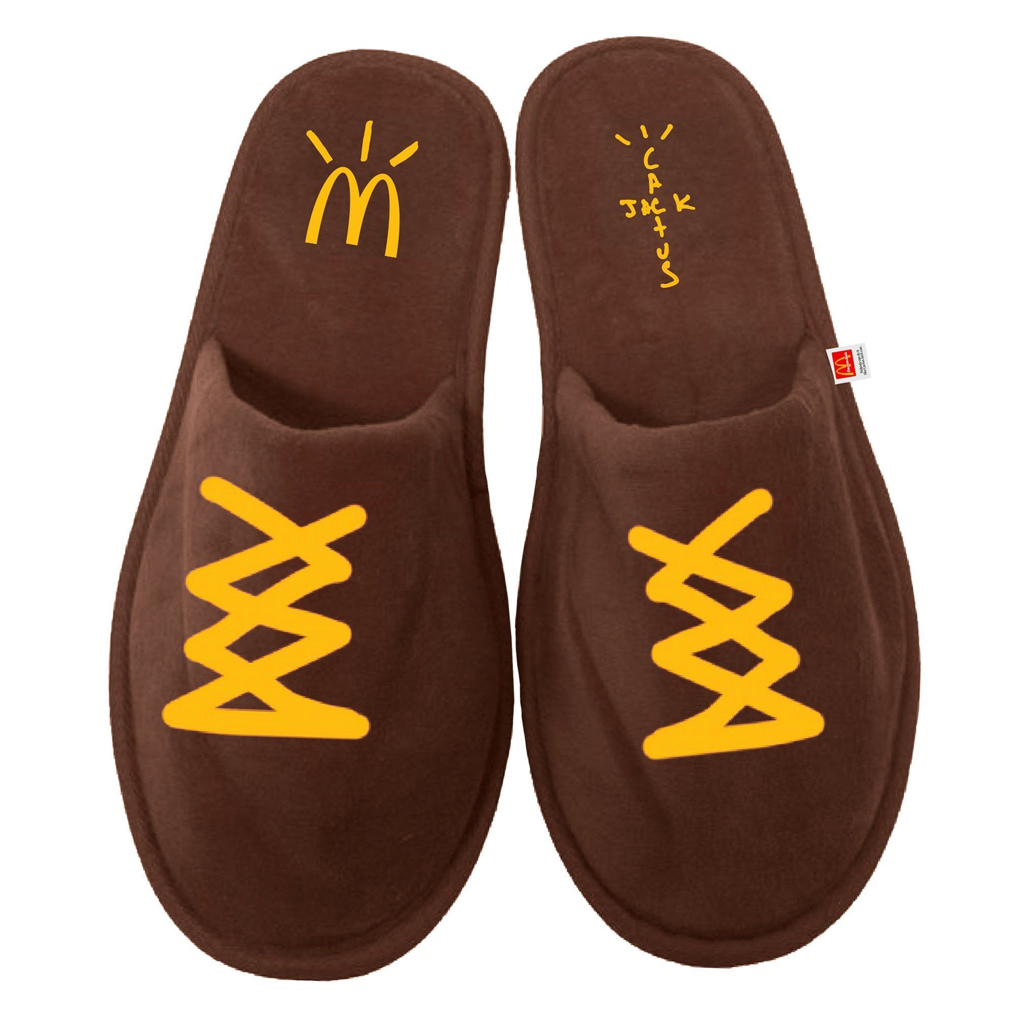 Travis Scott 6-8 S-M Travis Scott McDonalds CJ House Slippers Brown Jack Size US 8 / EU 41 - 8 Thumbnail