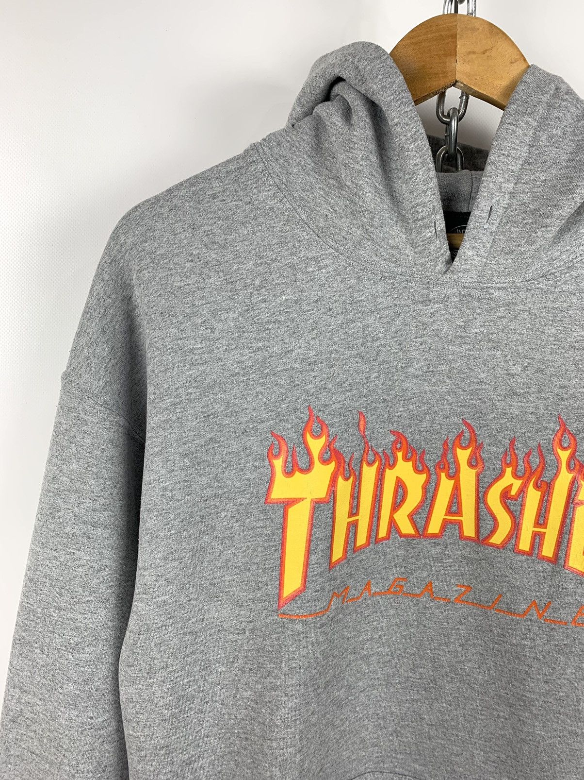 Thrasher Vintage Thrasher Magazine Flames Logo Hoodie Size US L / EU 52-54 / 3 - 4 Thumbnail