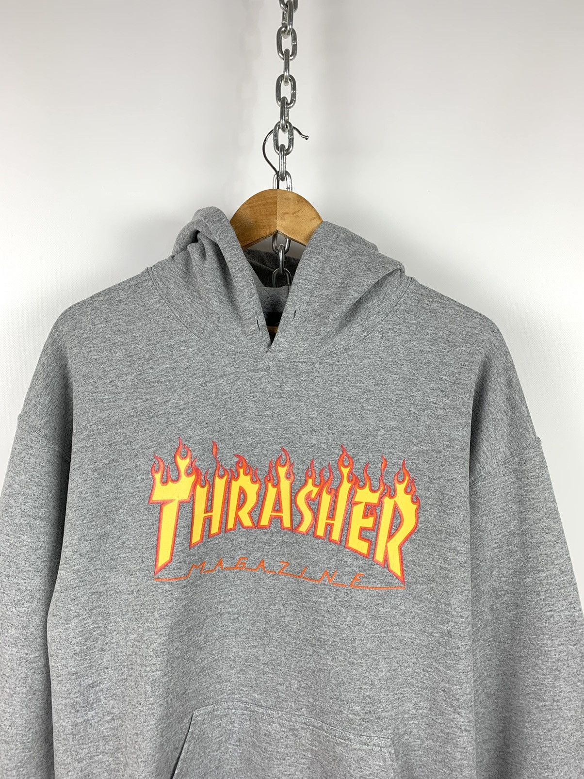 Thrasher Vintage Thrasher Magazine Flames Logo Hoodie Size US L / EU 52-54 / 3 - 2 Thumbnail