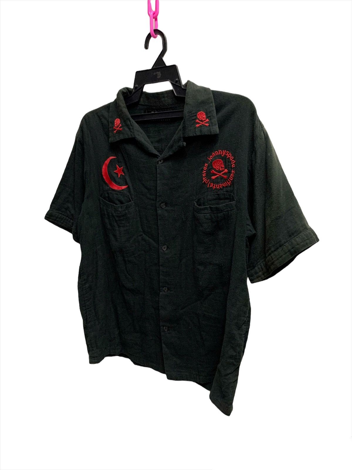 Designer × Vintage Josp Johny Spade Short Sleeve Button Shirts Size US M / EU 48-50 / 2 - 3 Thumbnail