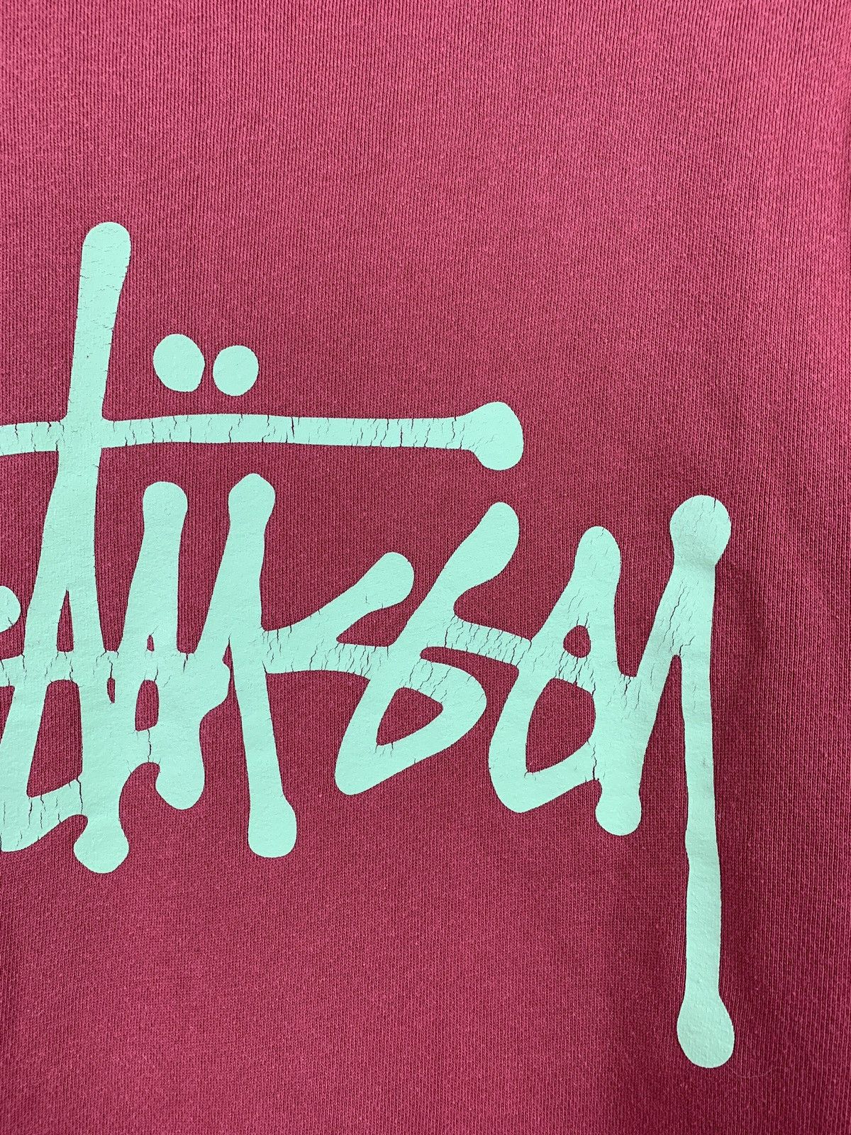 Stussy Vintage Stussy Made In USA Big Logo Coral Sweatshirt Size US S / EU 44-46 / 1 - 15 Thumbnail