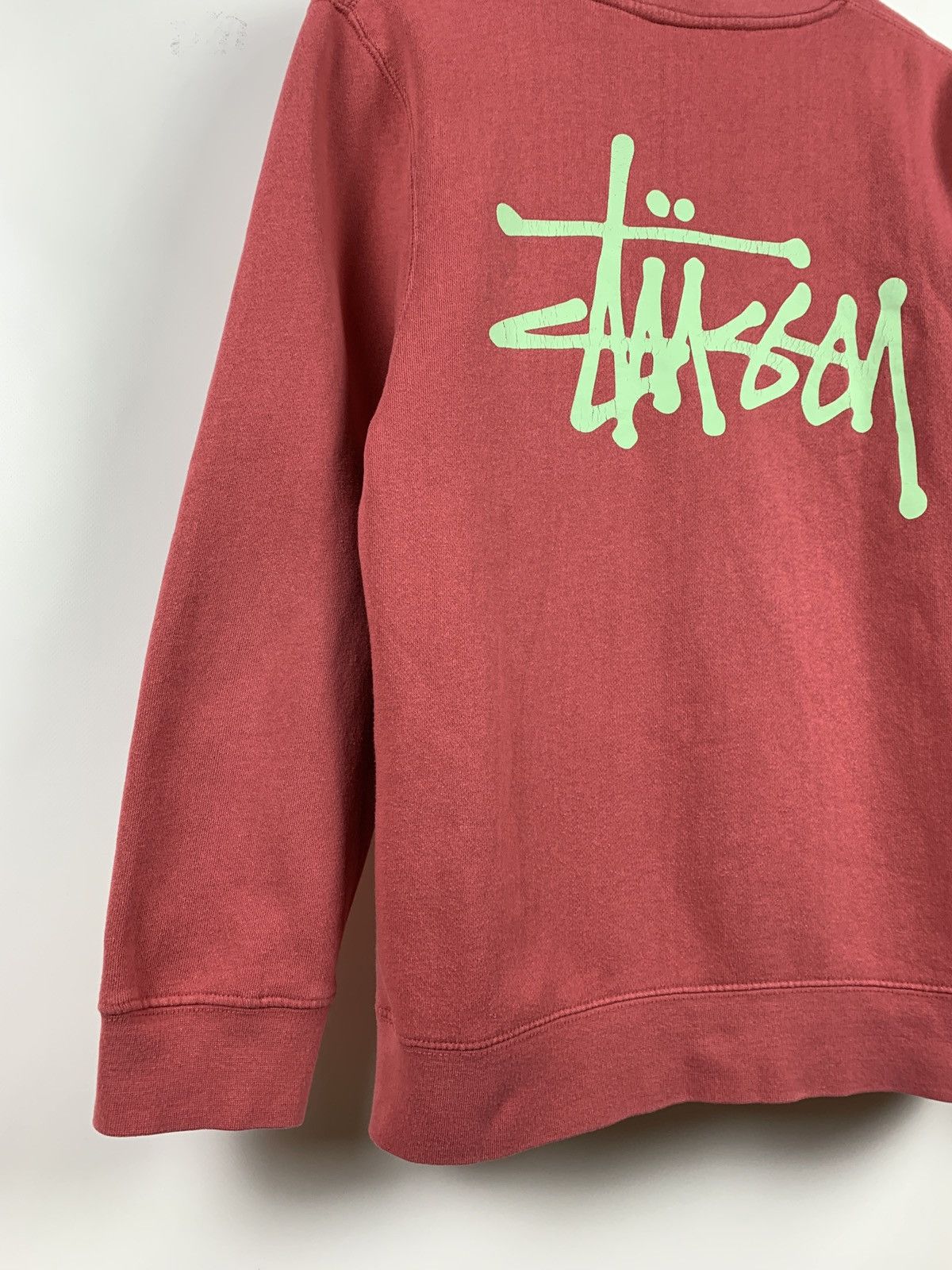 Stussy Vintage Stussy Made In USA Big Logo Coral Sweatshirt Size US S / EU 44-46 / 1 - 8 Thumbnail