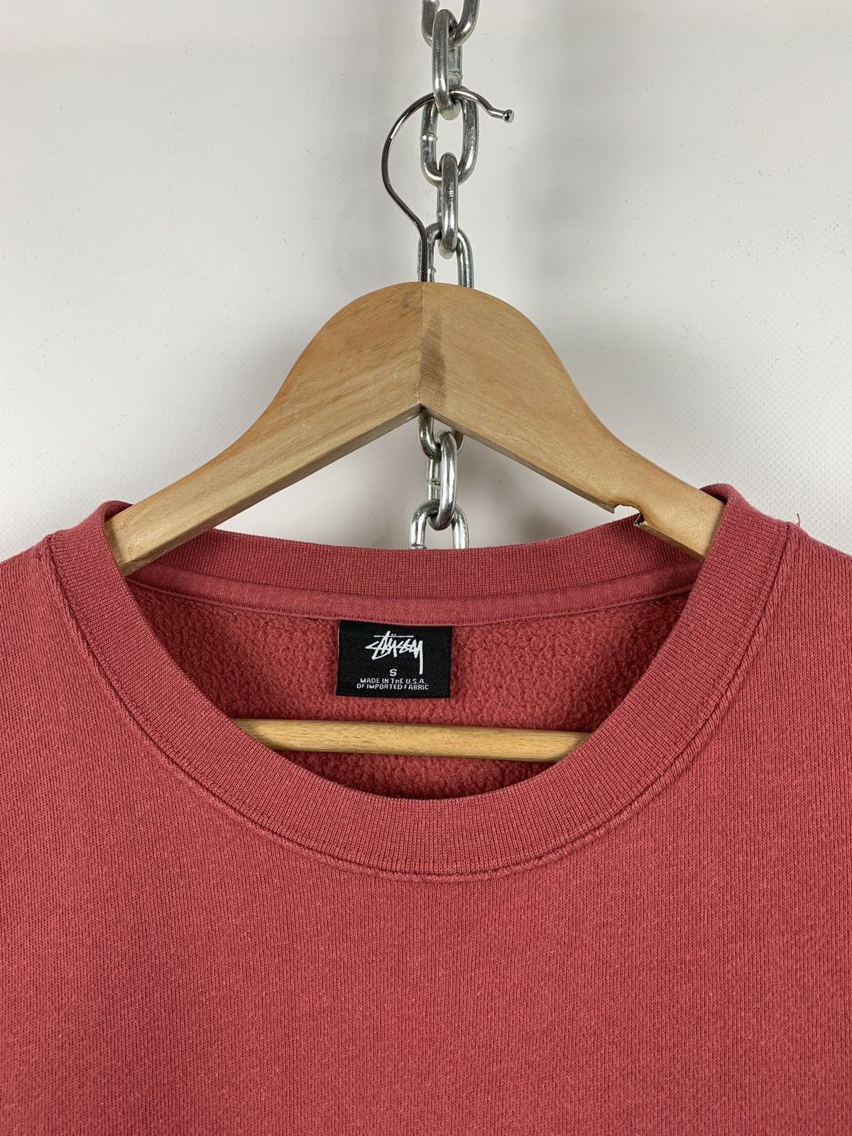 Stussy Vintage Stussy Made In USA Big Logo Coral Sweatshirt Size US S / EU 44-46 / 1 - 16 Thumbnail