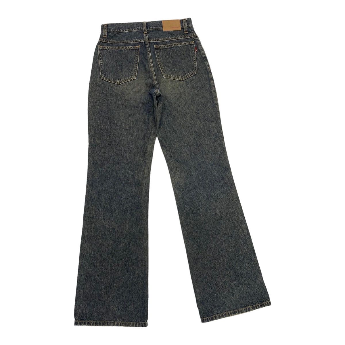 Hysteric Glamour × Japanese Brand FLARE🔥MELLOWBOB FADED GREY WASHED FLARED DENIM PANTS Size US 28 / EU 44 - 6 Thumbnail