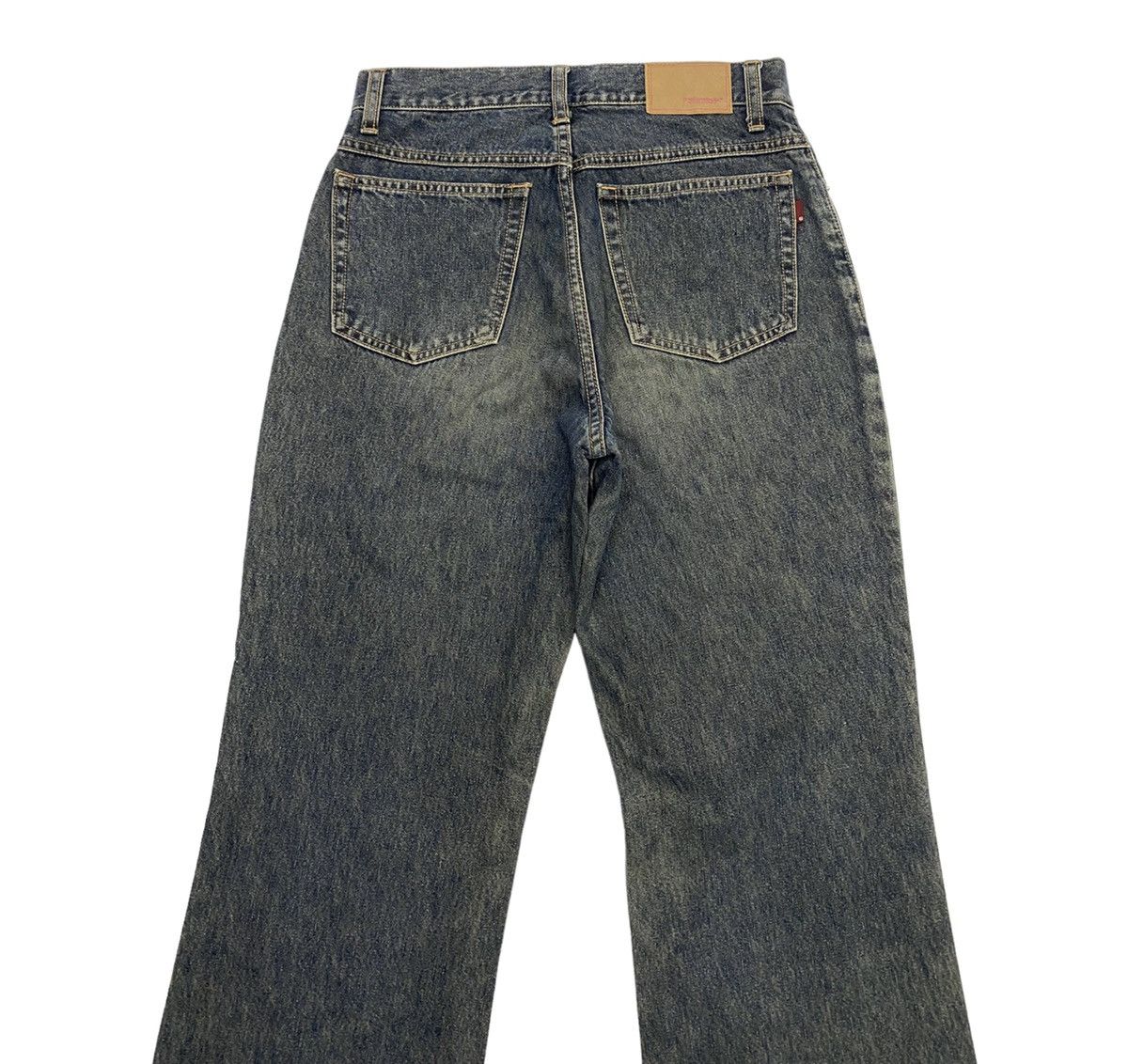 Hysteric Glamour × Japanese Brand FLARE🔥MELLOWBOB FADED GREY WASHED FLARED DENIM PANTS Size US 28 / EU 44 - 4 Thumbnail