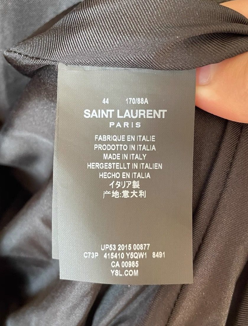 Hedi Slimane × Saint Laurent Paris 16SS Crystal and Leopard Leather Jacket Sz44 Size US S / EU 44-46 / 1 - 7 Thumbnail