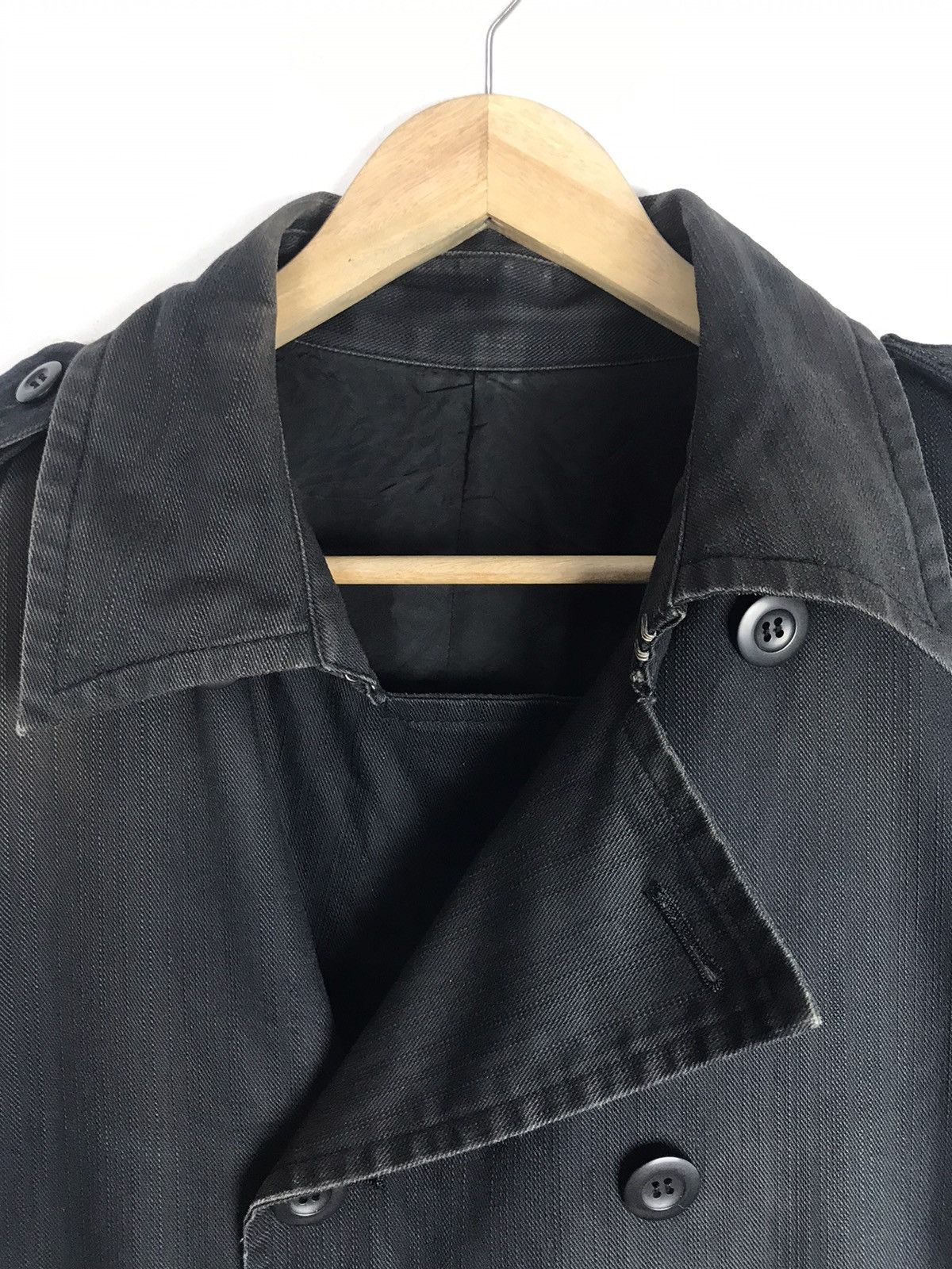 Issey Miyake × Japanese Brand × Tete Homme 🇯🇵Vintage Tete Homme Double Breasted Coat Jacket Size M / US 6-8 / IT 42-44 - 3 Thumbnail