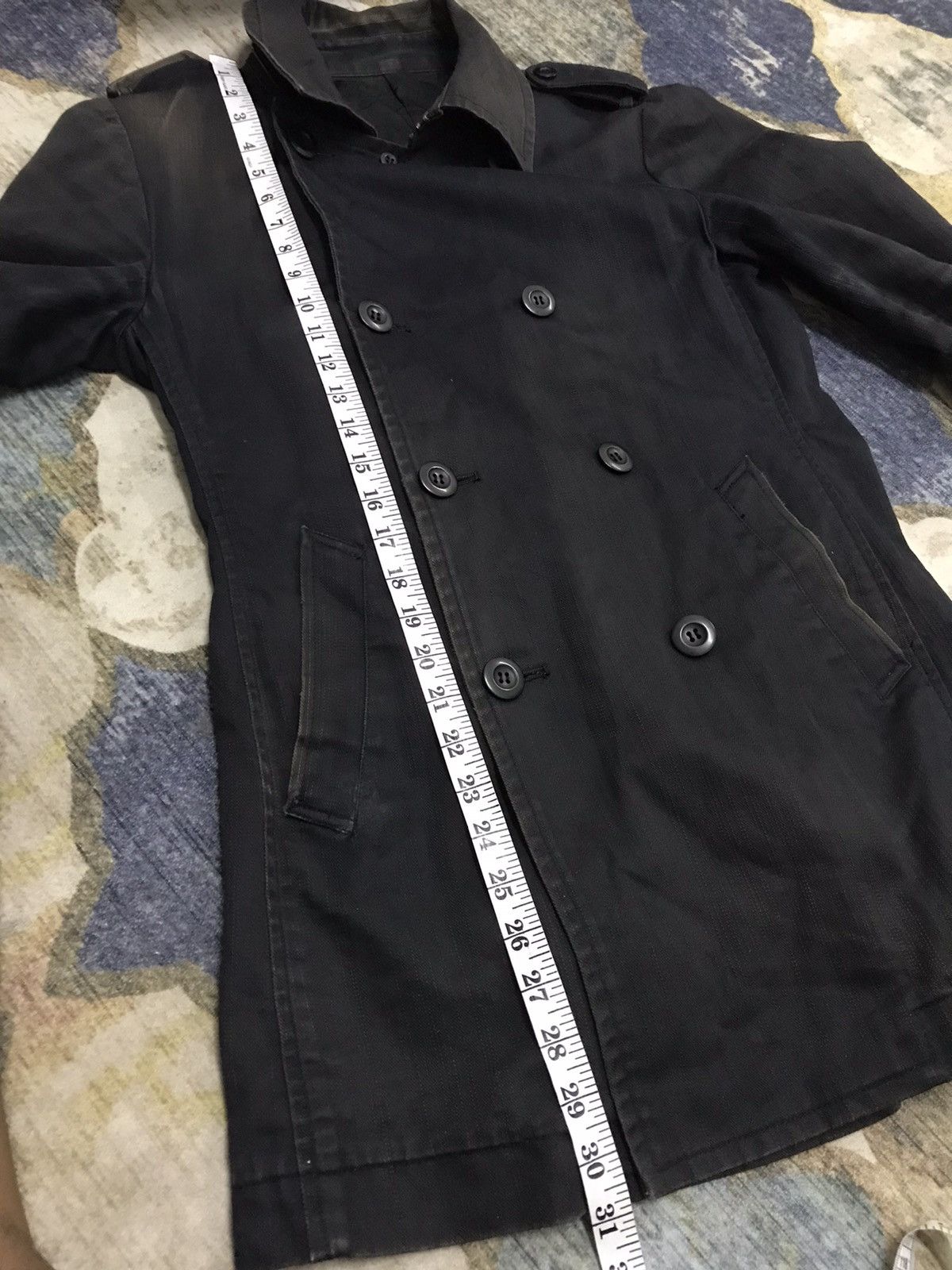 Issey Miyake × Japanese Brand × Tete Homme 🇯🇵Vintage Tete Homme Double Breasted Coat Jacket Size M / US 6-8 / IT 42-44 - 11 Thumbnail